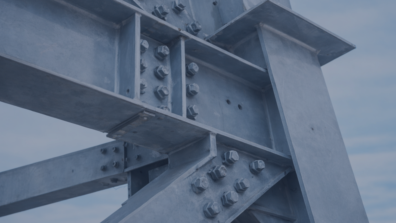 Connexion structurale en acier — ingénieurs en structure Structures CM au Québec