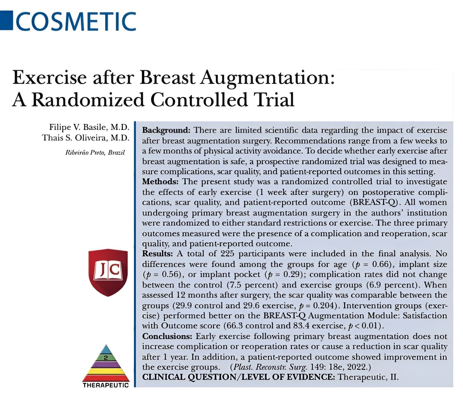 Can You Start Exercising 1 Week after Breast Augmentation?