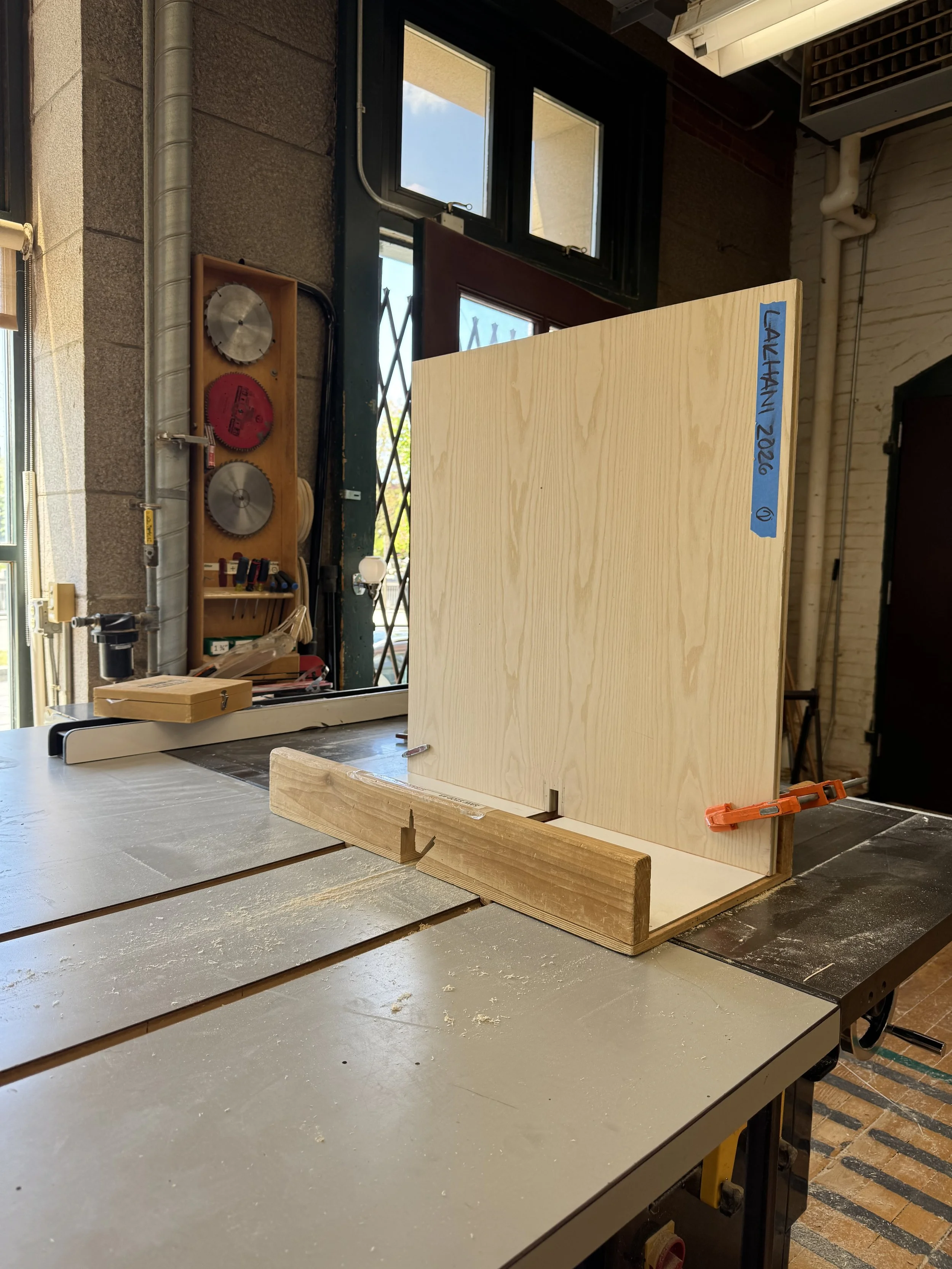 Cutting slots to account for fitting aprons.