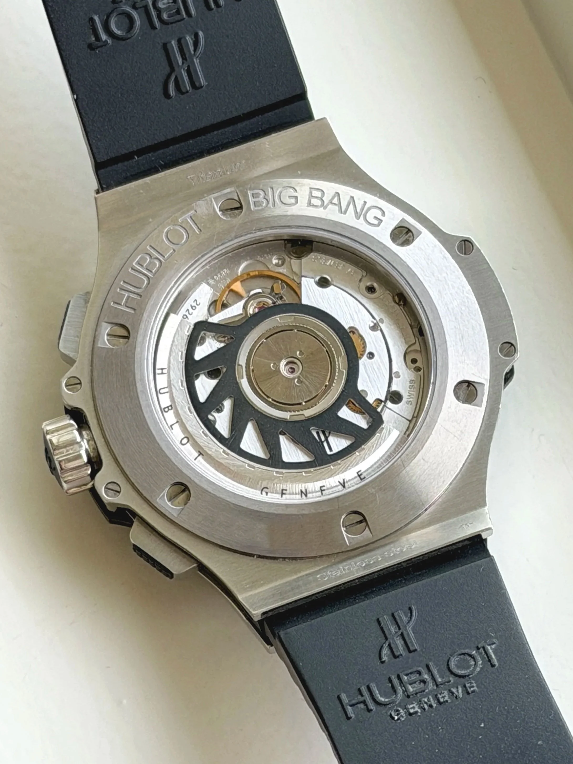 Hublot Big Bang 41mm steel ceramic chronograph black dial