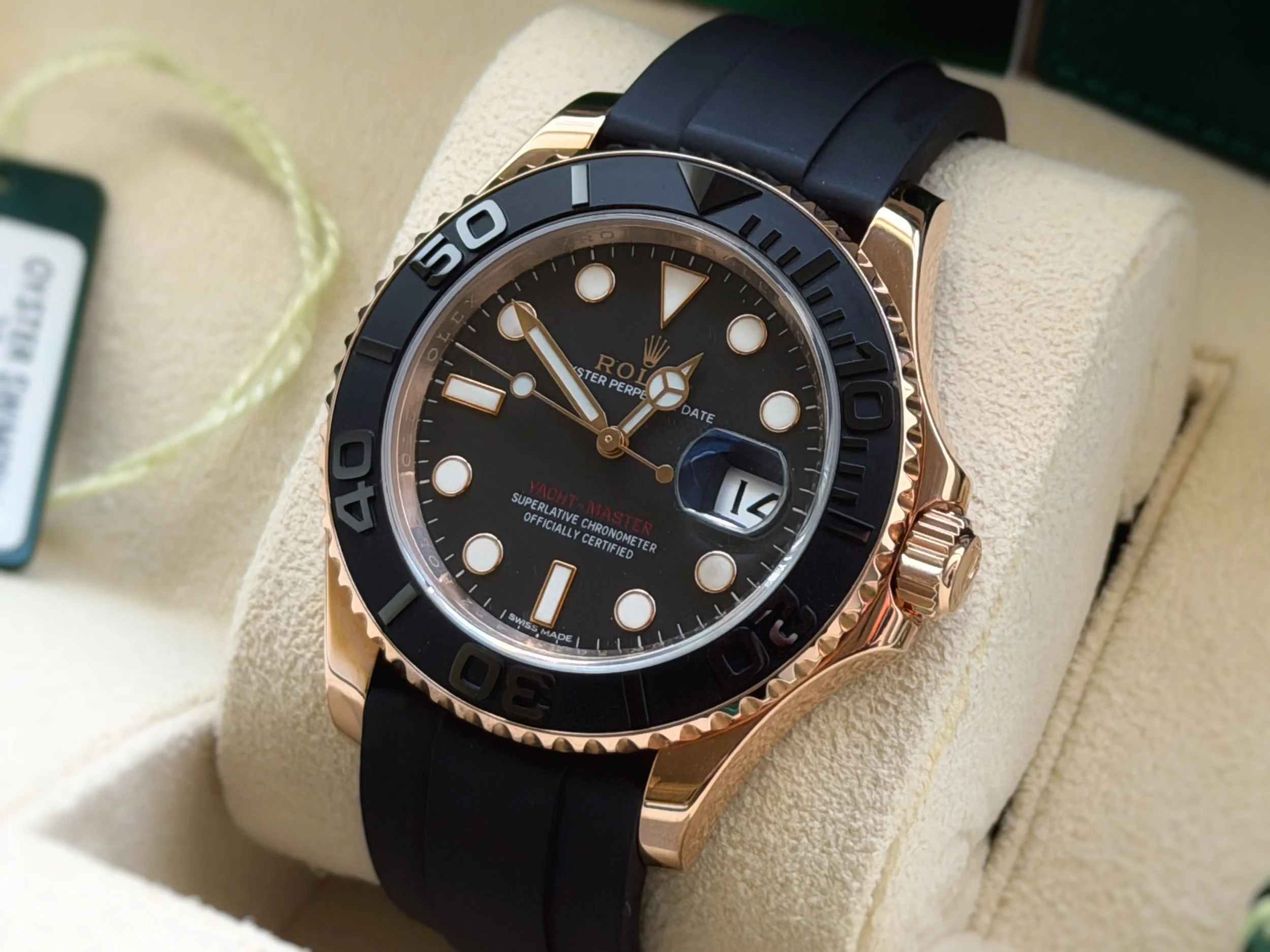 2016 Rolex Yacht-Master 40mm 116655 Everose gold Oysterflex