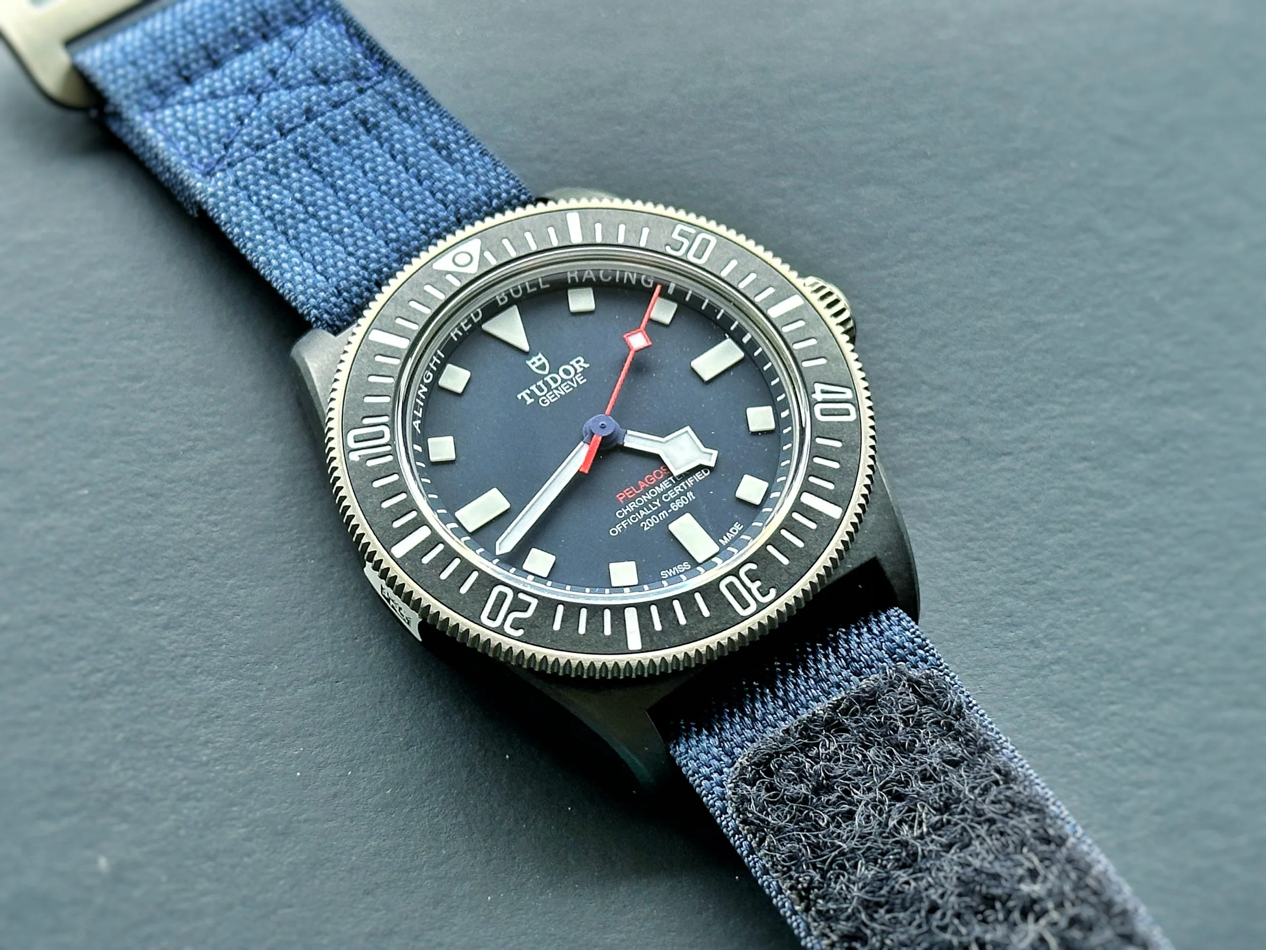 Tudor Alinghi Red Bull 2025 non-chronograph watch with blue dial