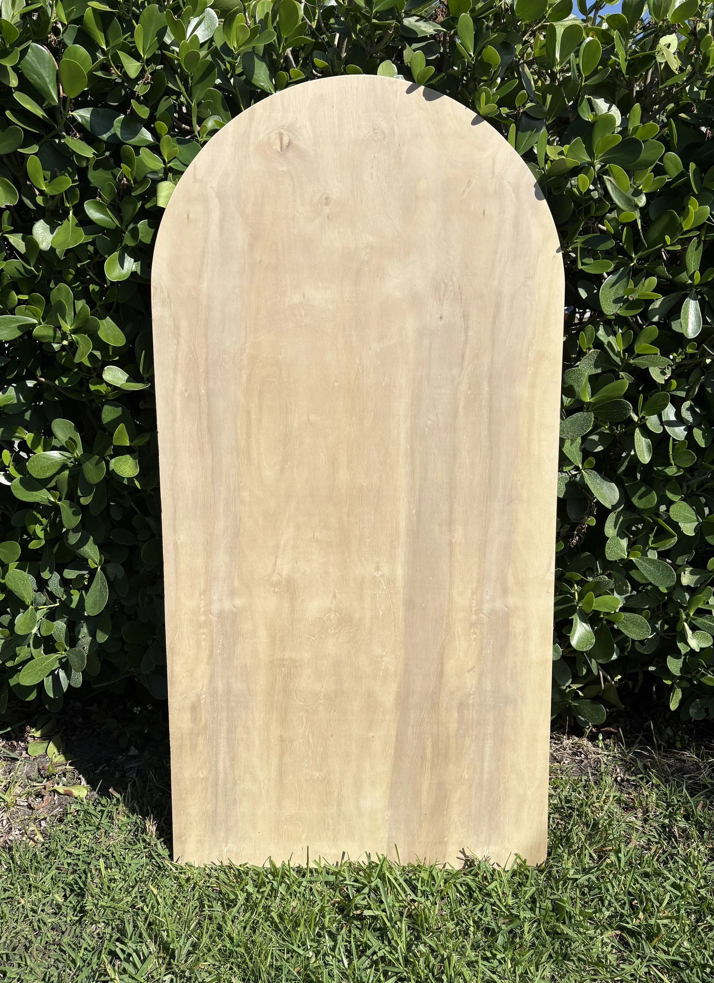 Arched Wood Backdrop, 6' x 3'