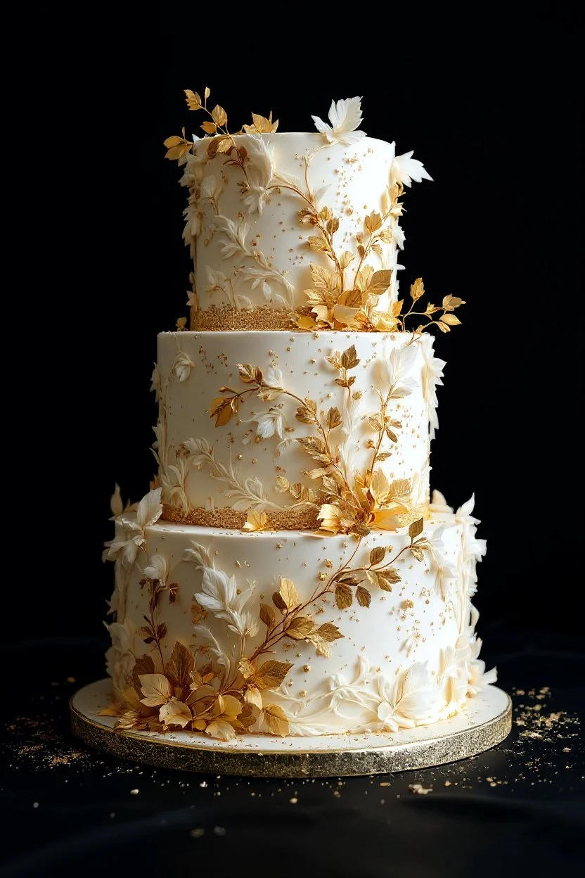three tear wedding cake