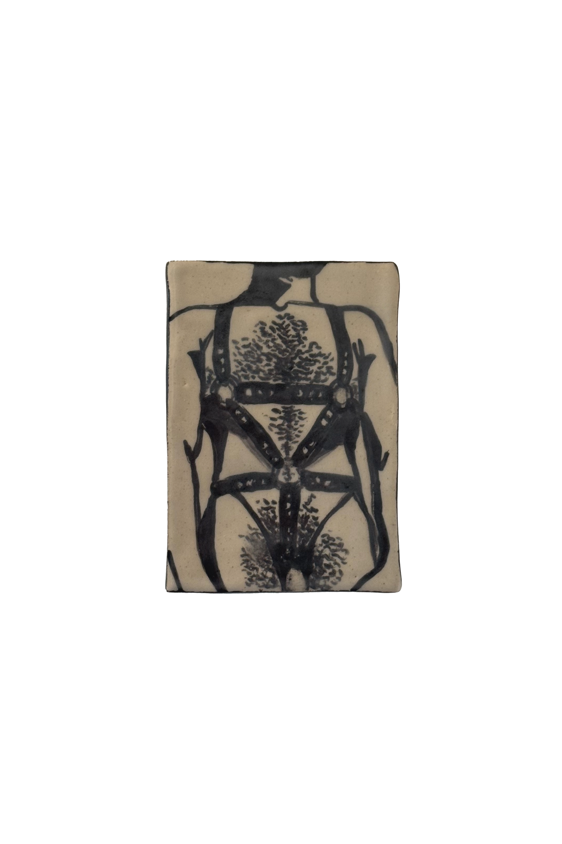 Untitled, ceramic, 6.5" h x 4.5" w x 1.5" d, 2026