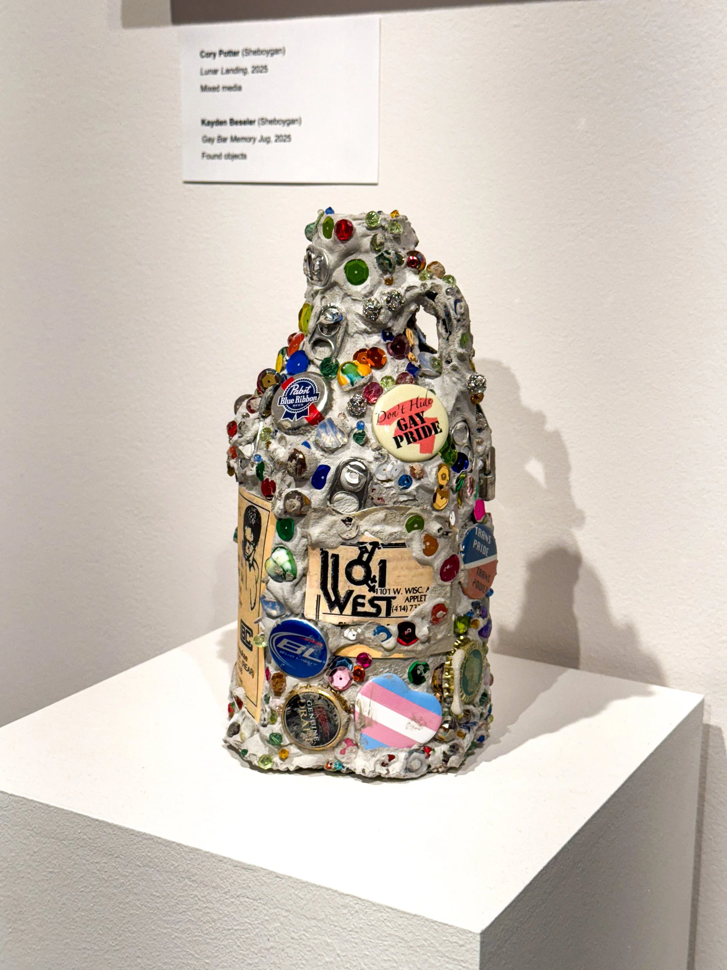 Gay Bar Memory Jug (2025)
Found object assemblage 