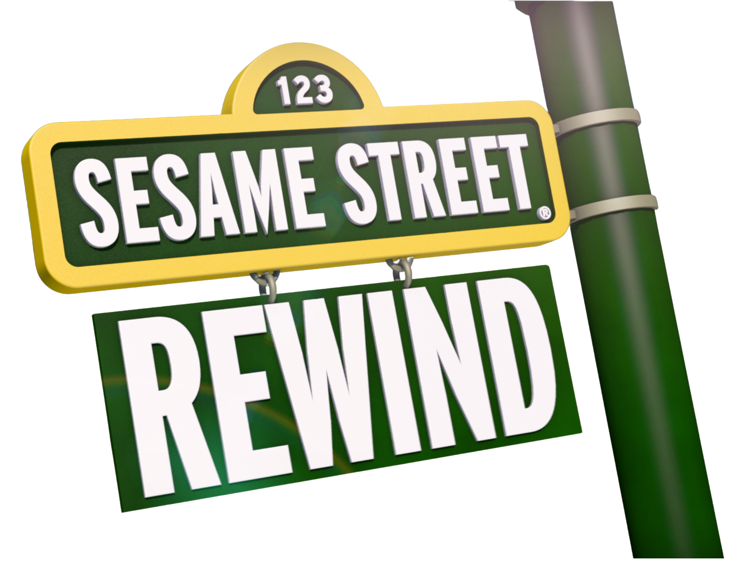 Logo for "Sesame Street Rewind" shortform video series