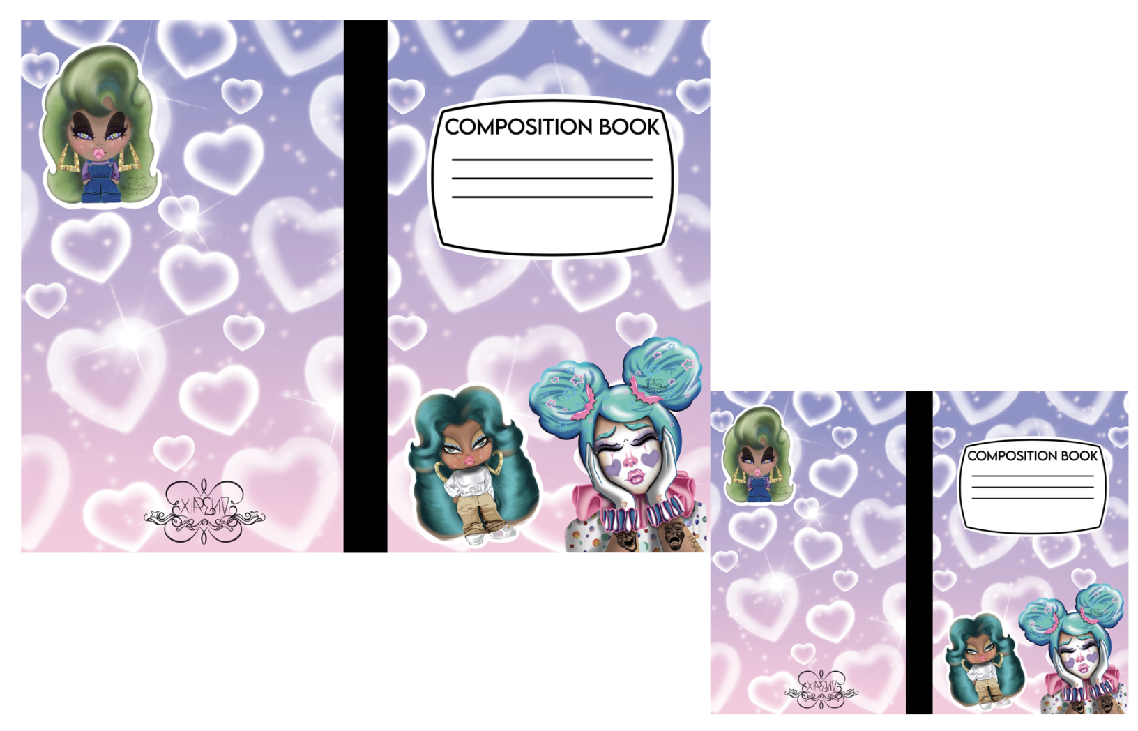 XIRENV Mini Composition Coloring Zine