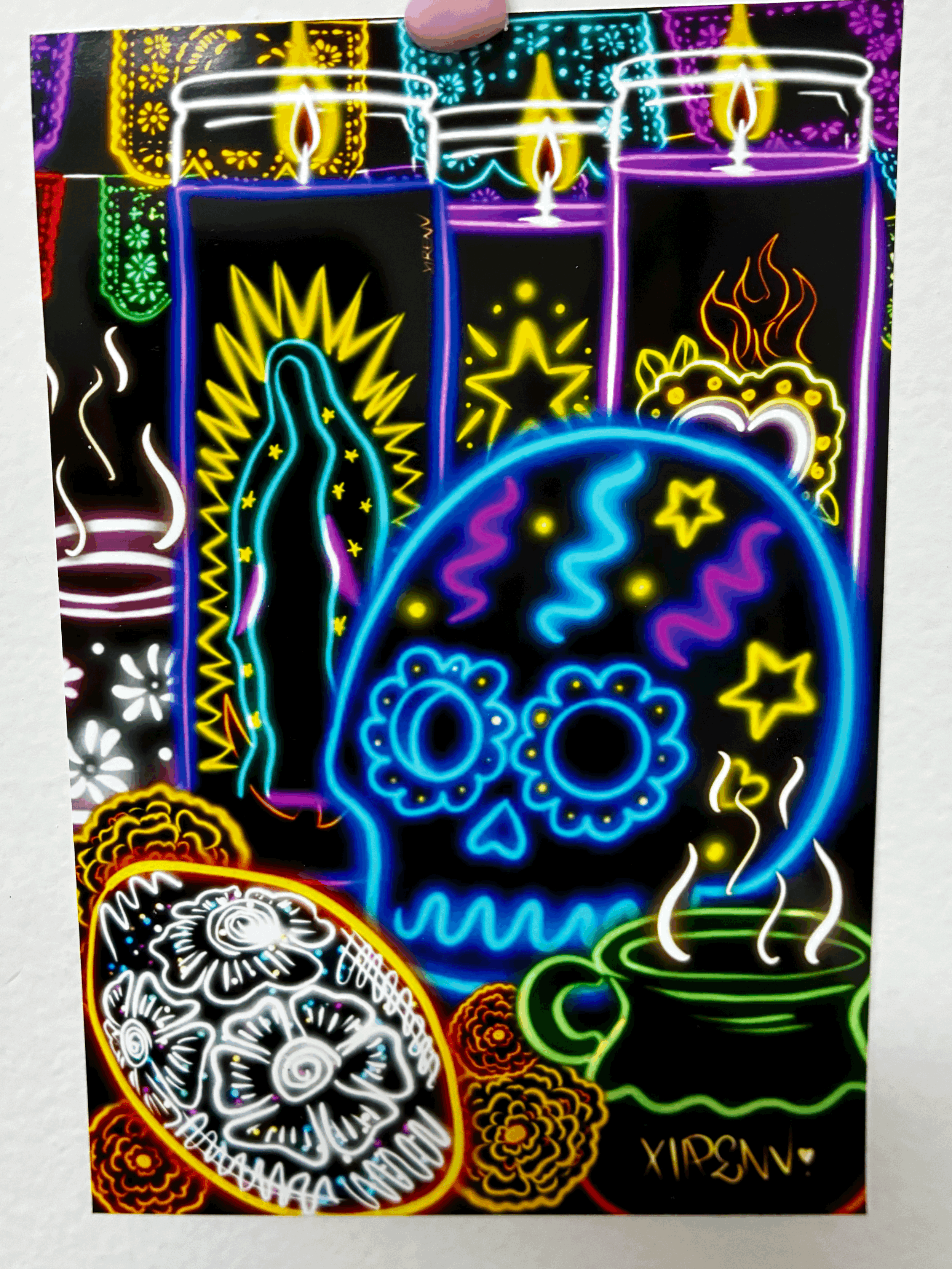 Dia de Los Muertos Altar Print