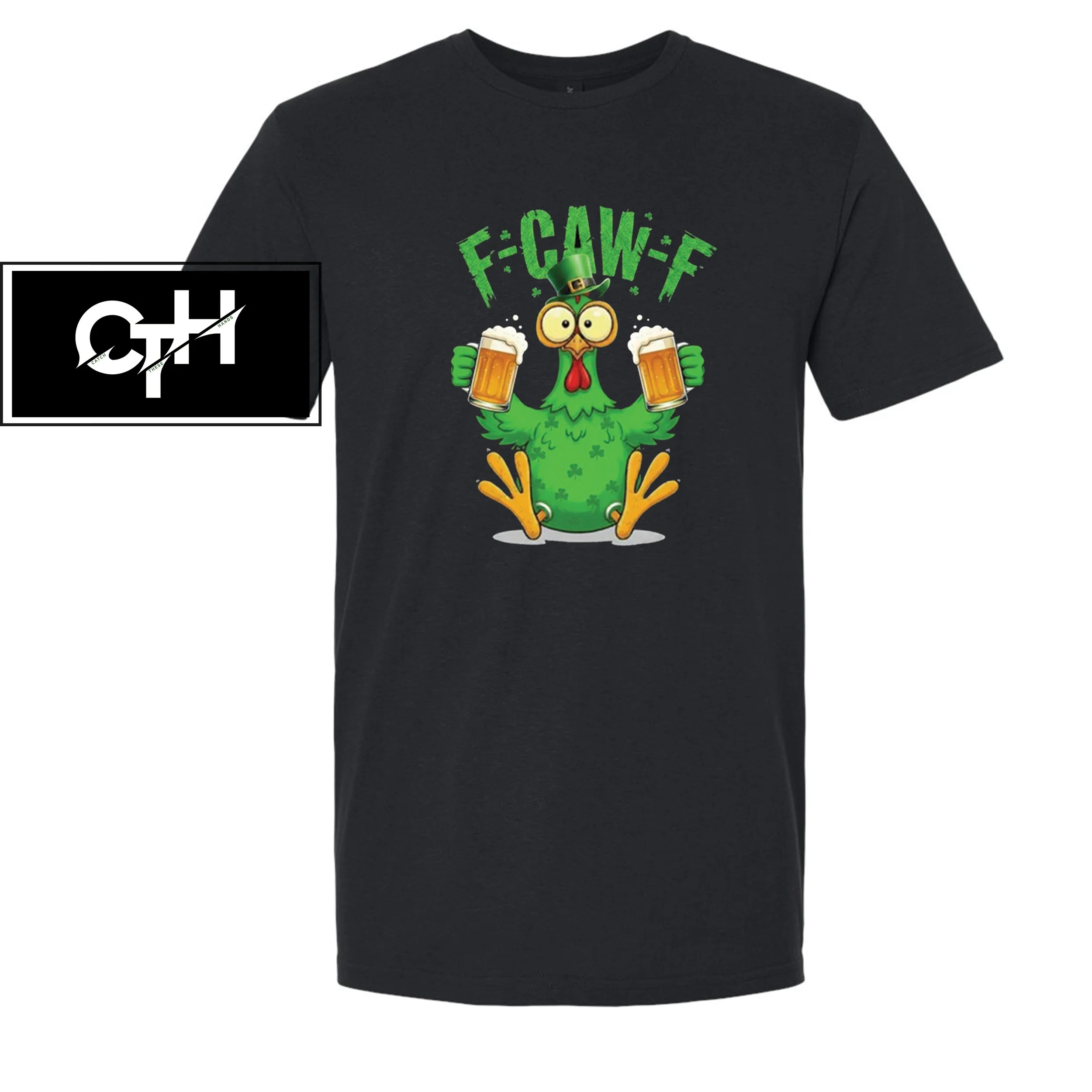 'F-Caw-F' Festive Chicken T-Shirt