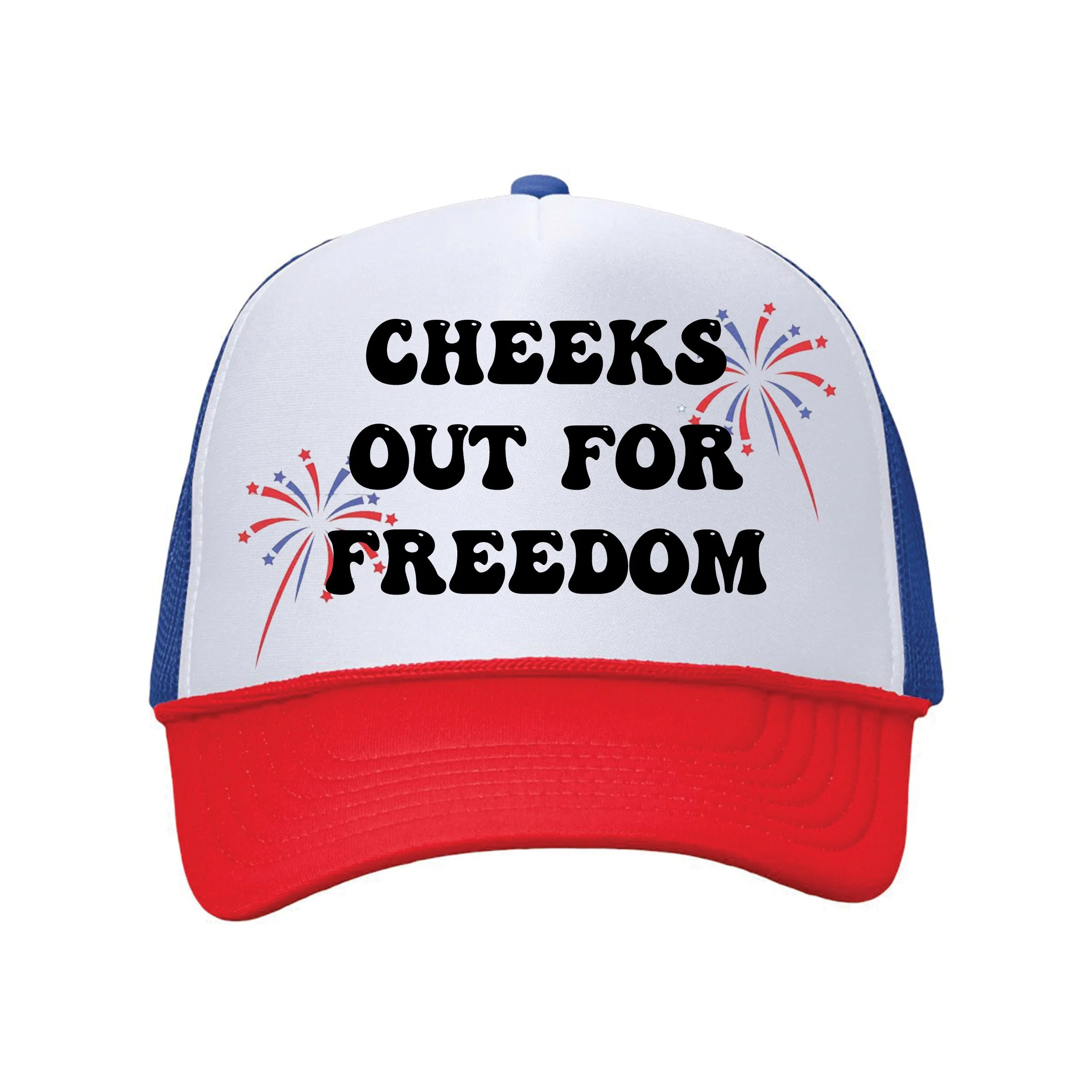 'Cheeks Out for Freedom' Trucker Hat