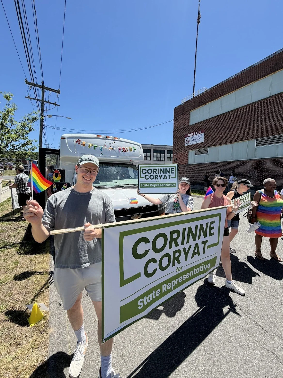 Team Corinne at the Franklin County Pride Parade. 