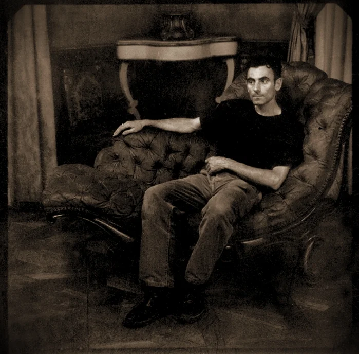 MR sitting in for a lighting test Photo: Annie Leibowitz