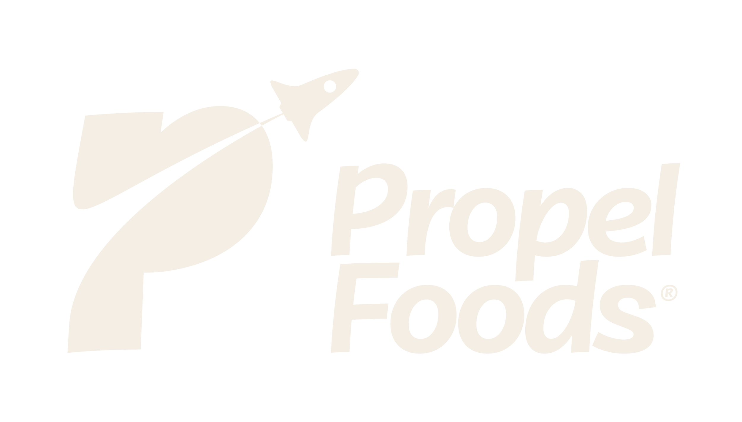 Logotipo de Propel Foods con un cohete saltando y el texto 'Propel Foods' al lado.