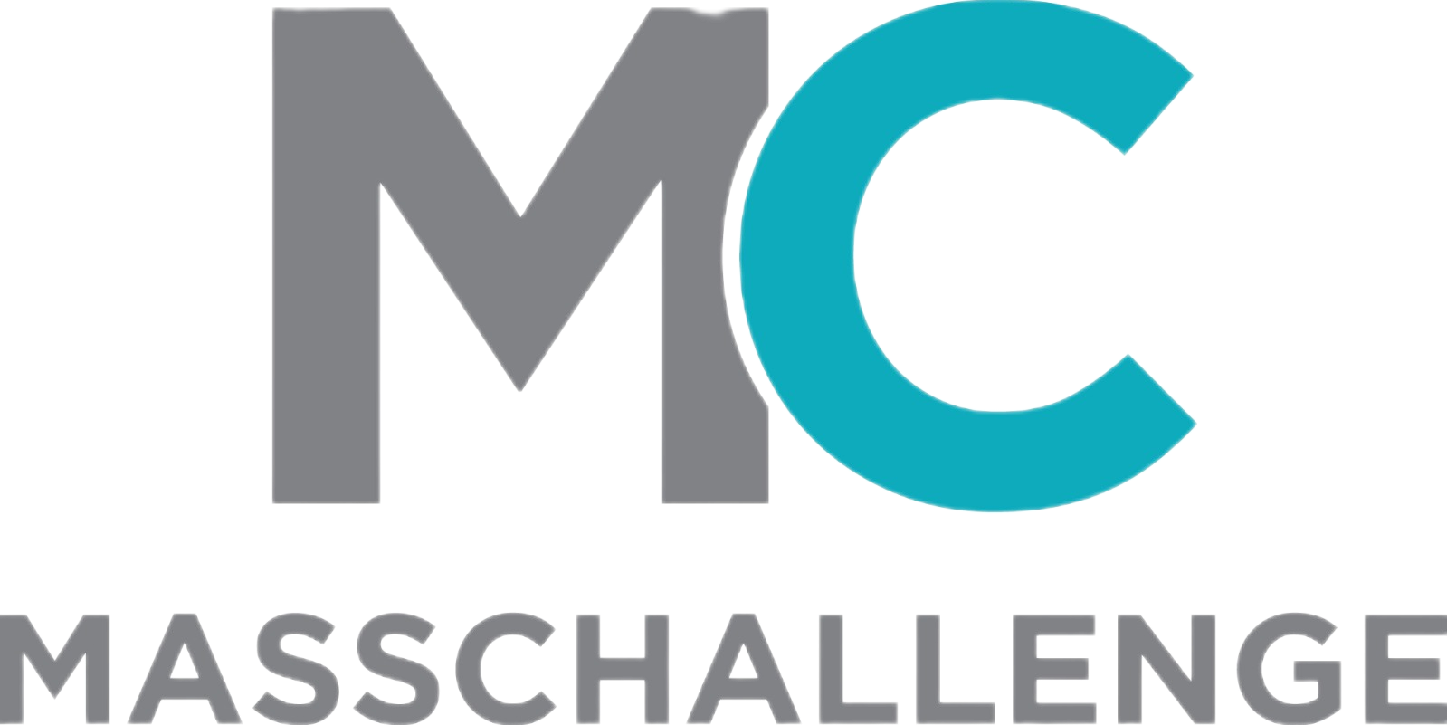 Logo con letras M y C en gris y azul, y la palabra 'MASSCHALLENGE' en gris debajo.