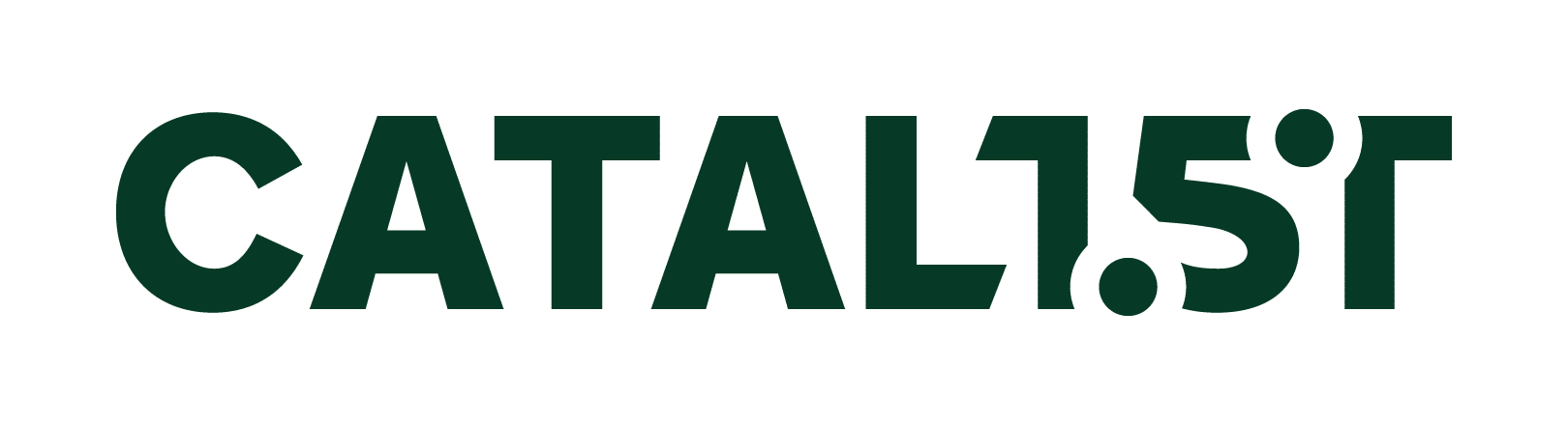 Texto que dice 'CATALIST' con tamaño y estilo de fuente variado