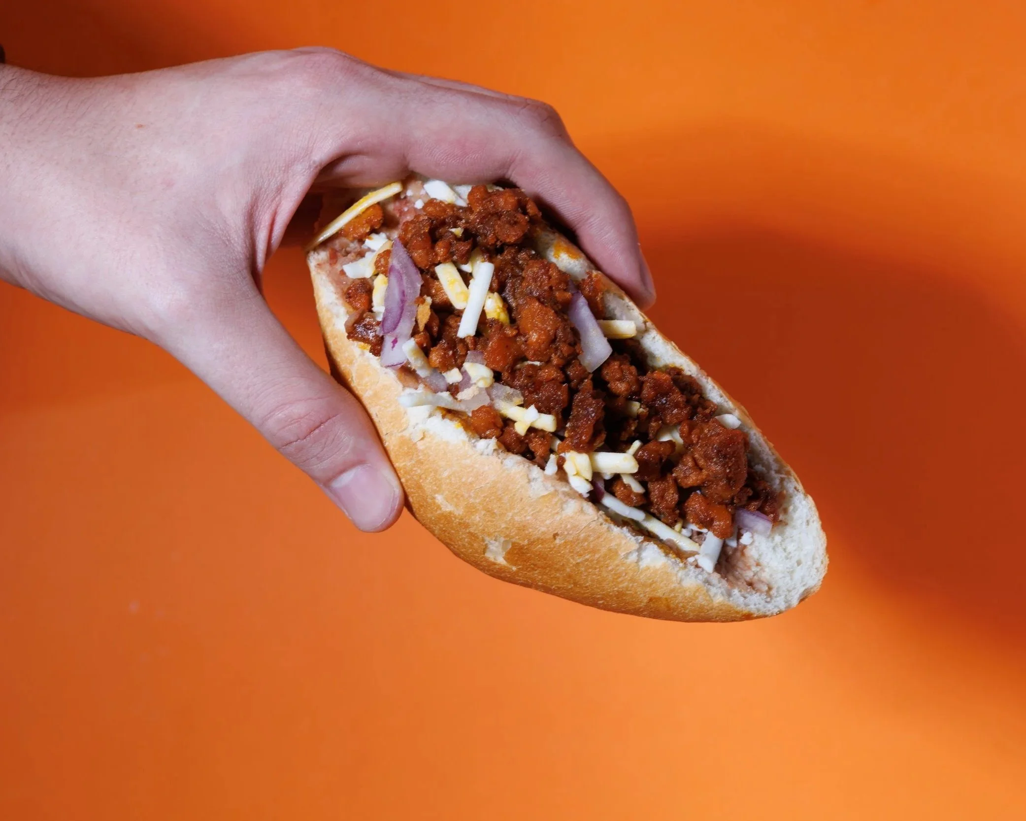 Molletes con Chorizo