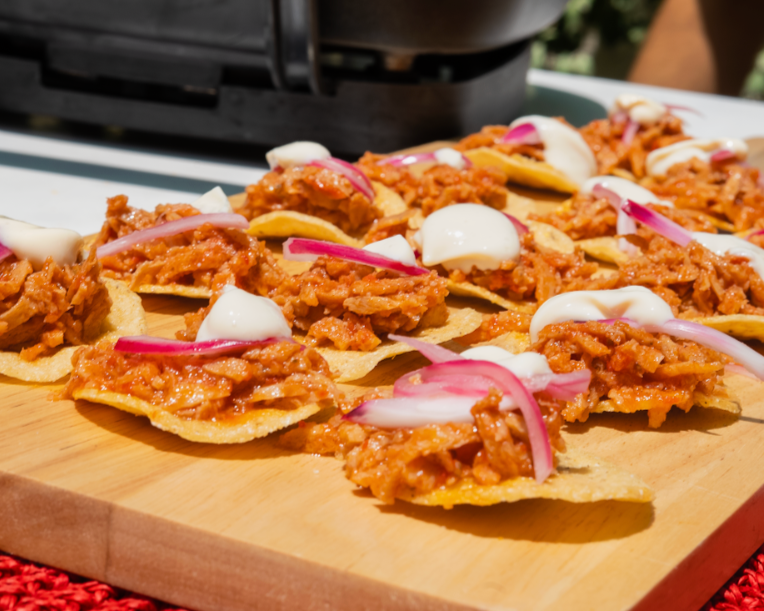 Tostadas tinga de Pollo