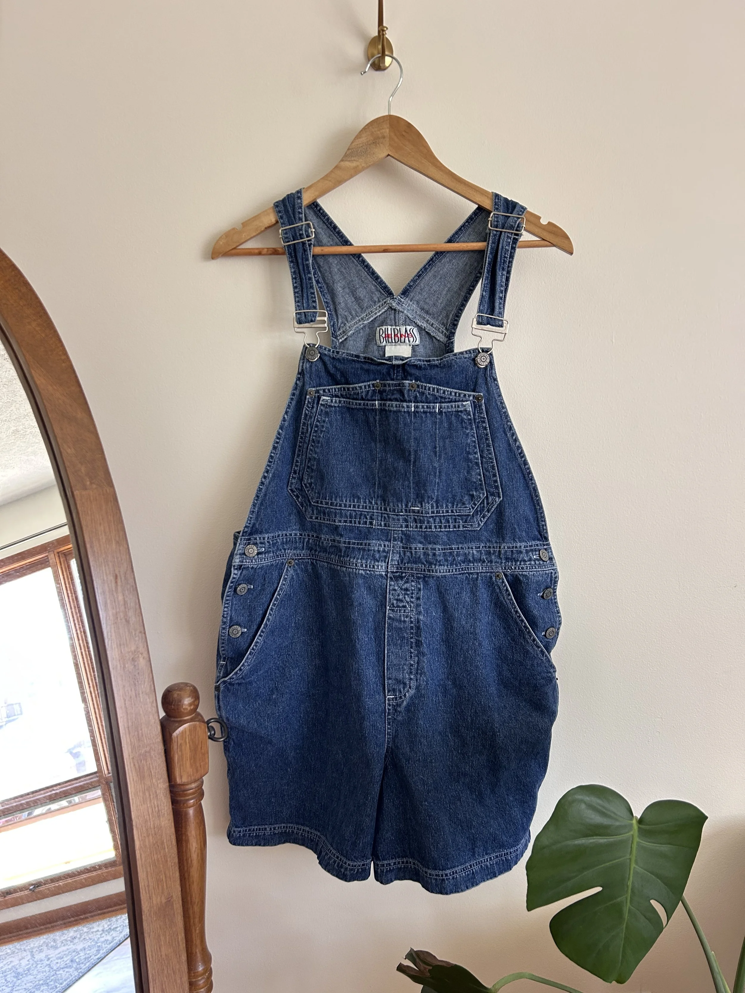 Denim Overall Shorts (L)