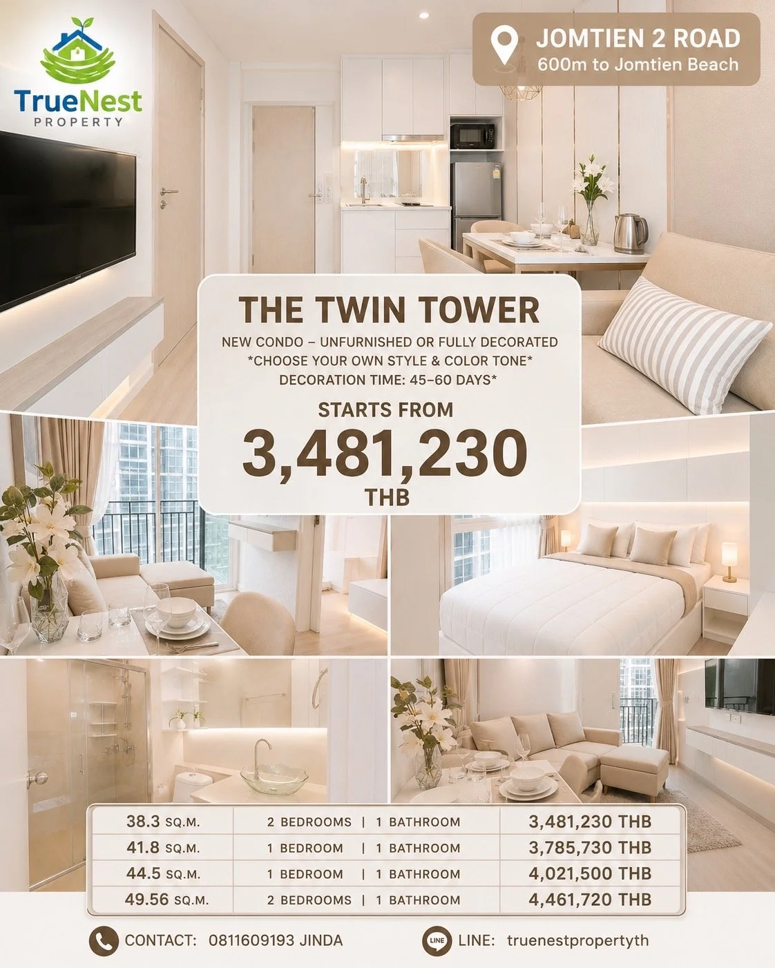 The Twin Tower - Natural