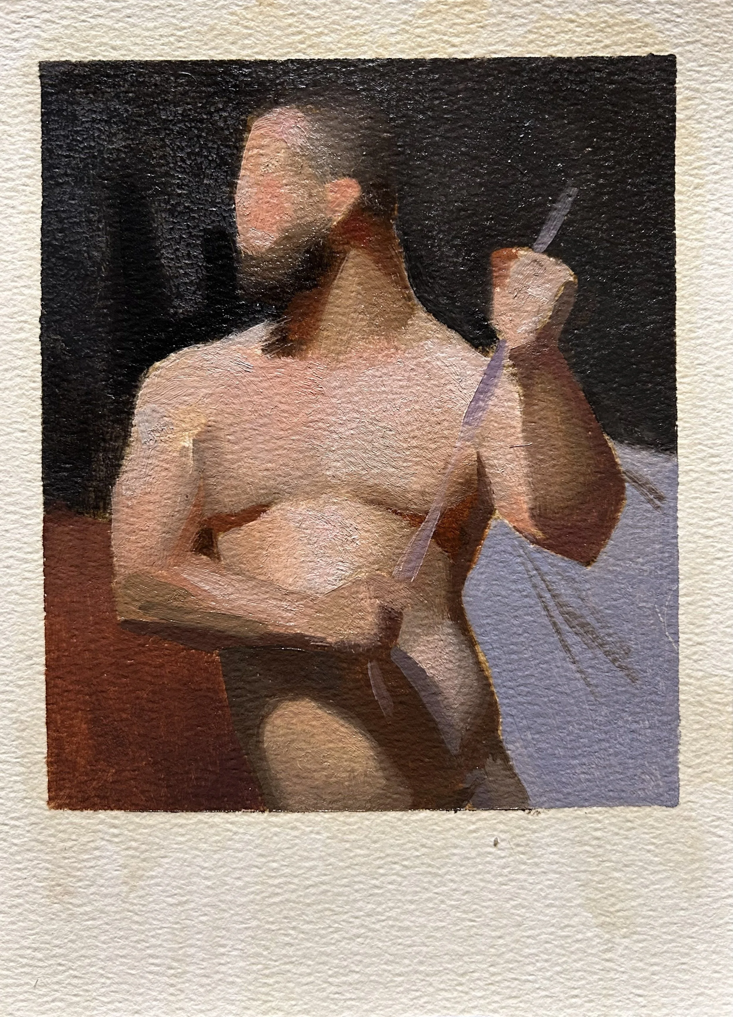 Color Study of Greer, oil on paper, 8 x 6, 2025
