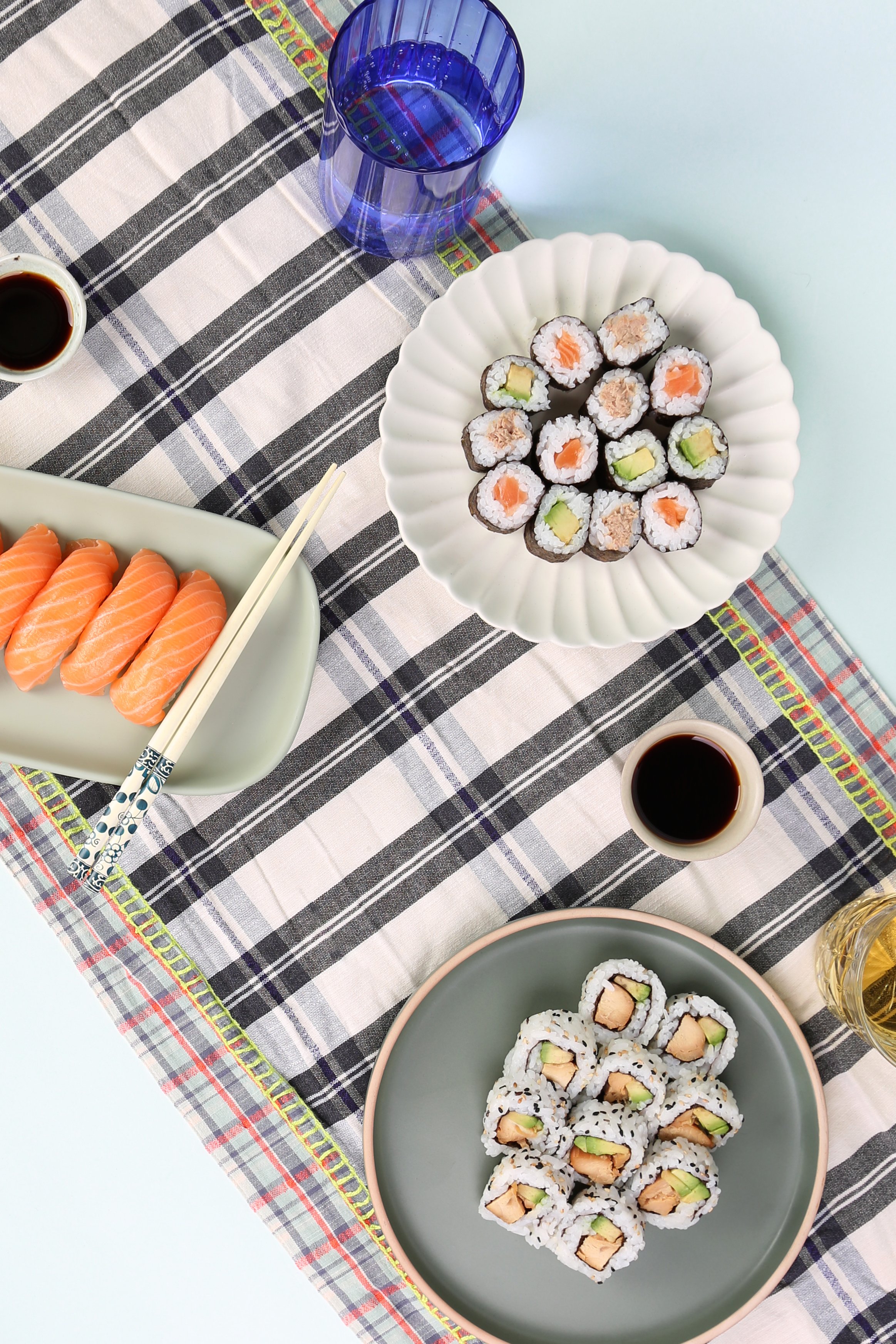 Snowfox Sushi Table Setting