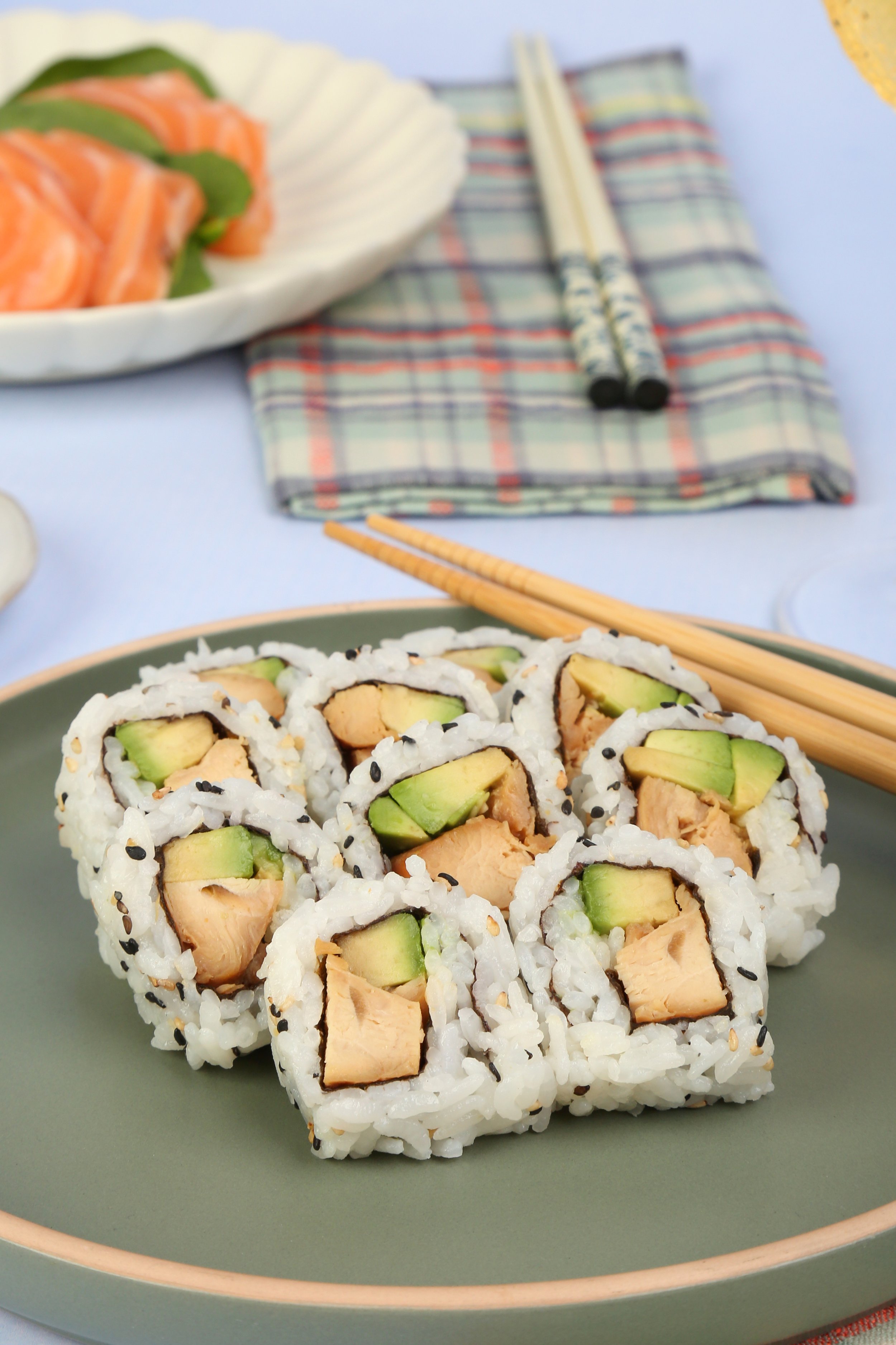 Snowfox Chicken Avocado Sushi