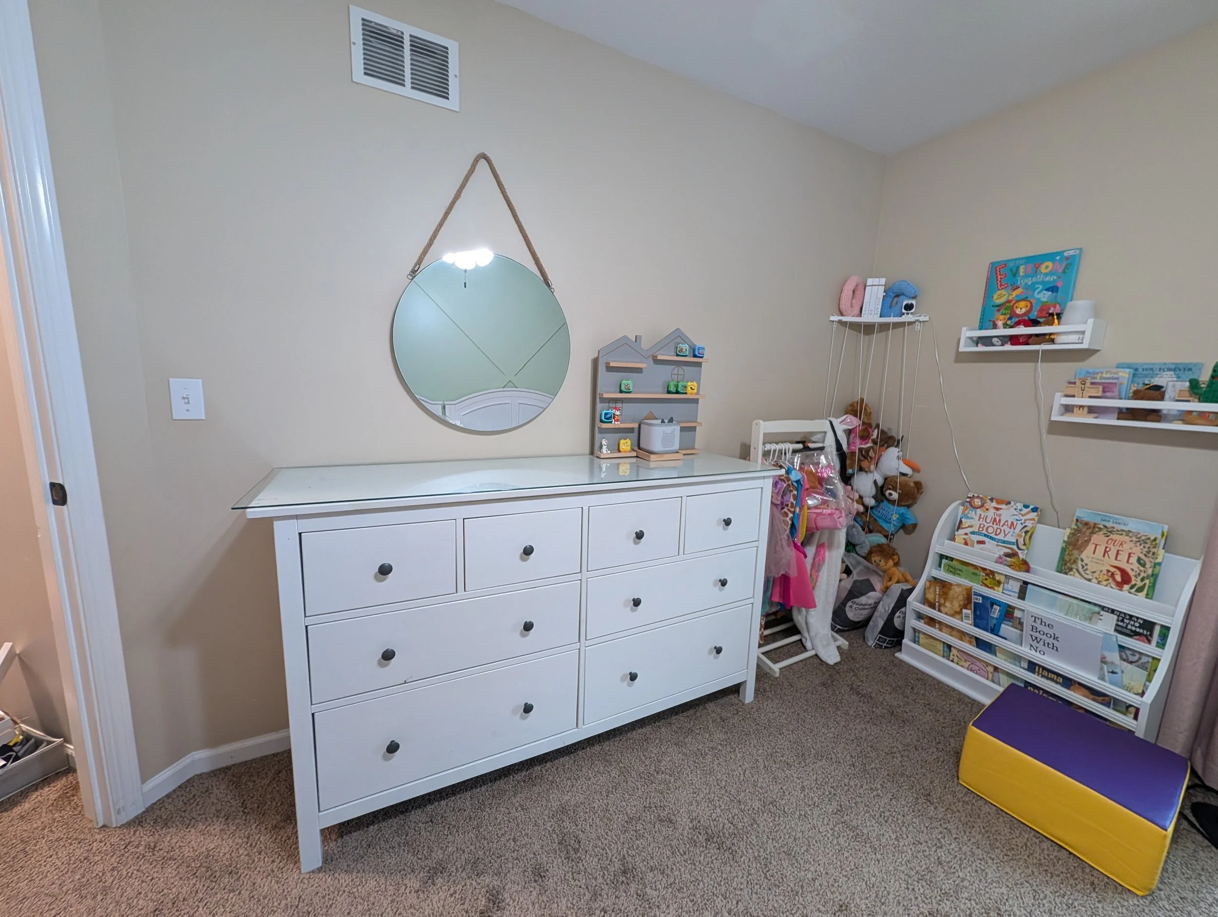 Children's dresser after