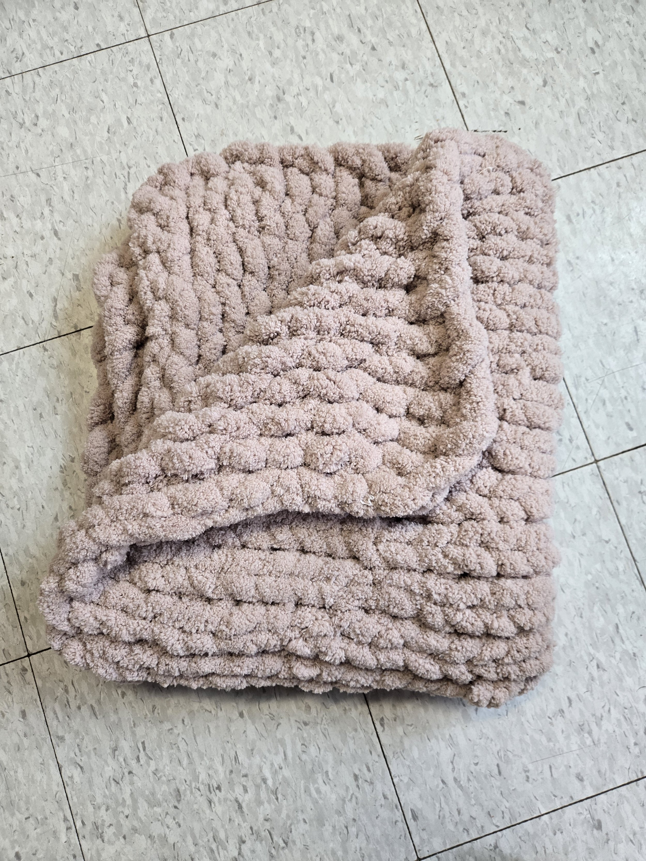 Brown Chunky Blanket