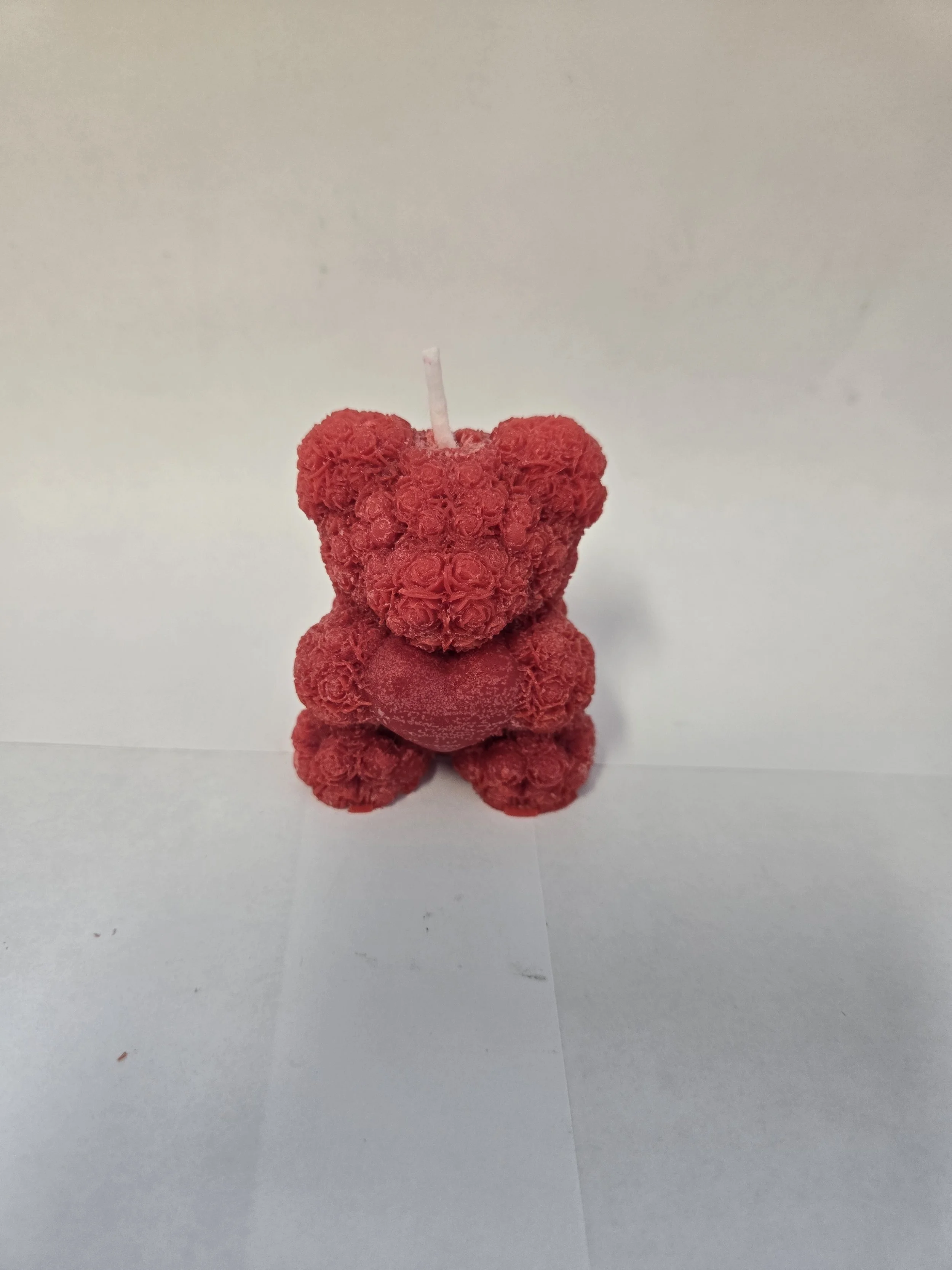 Small Valentines Bear Candle