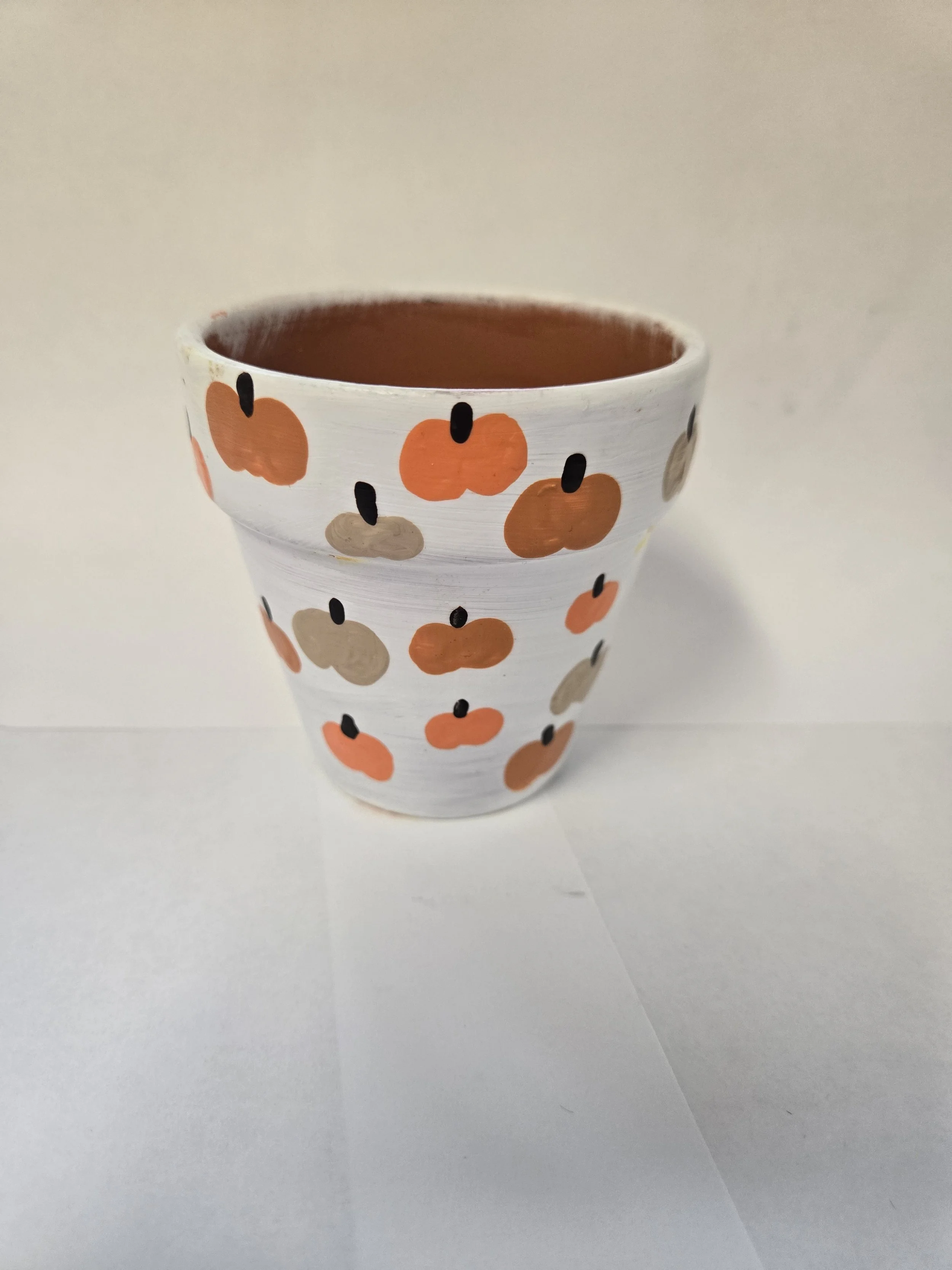 Mini Painted Pumpkin Pot