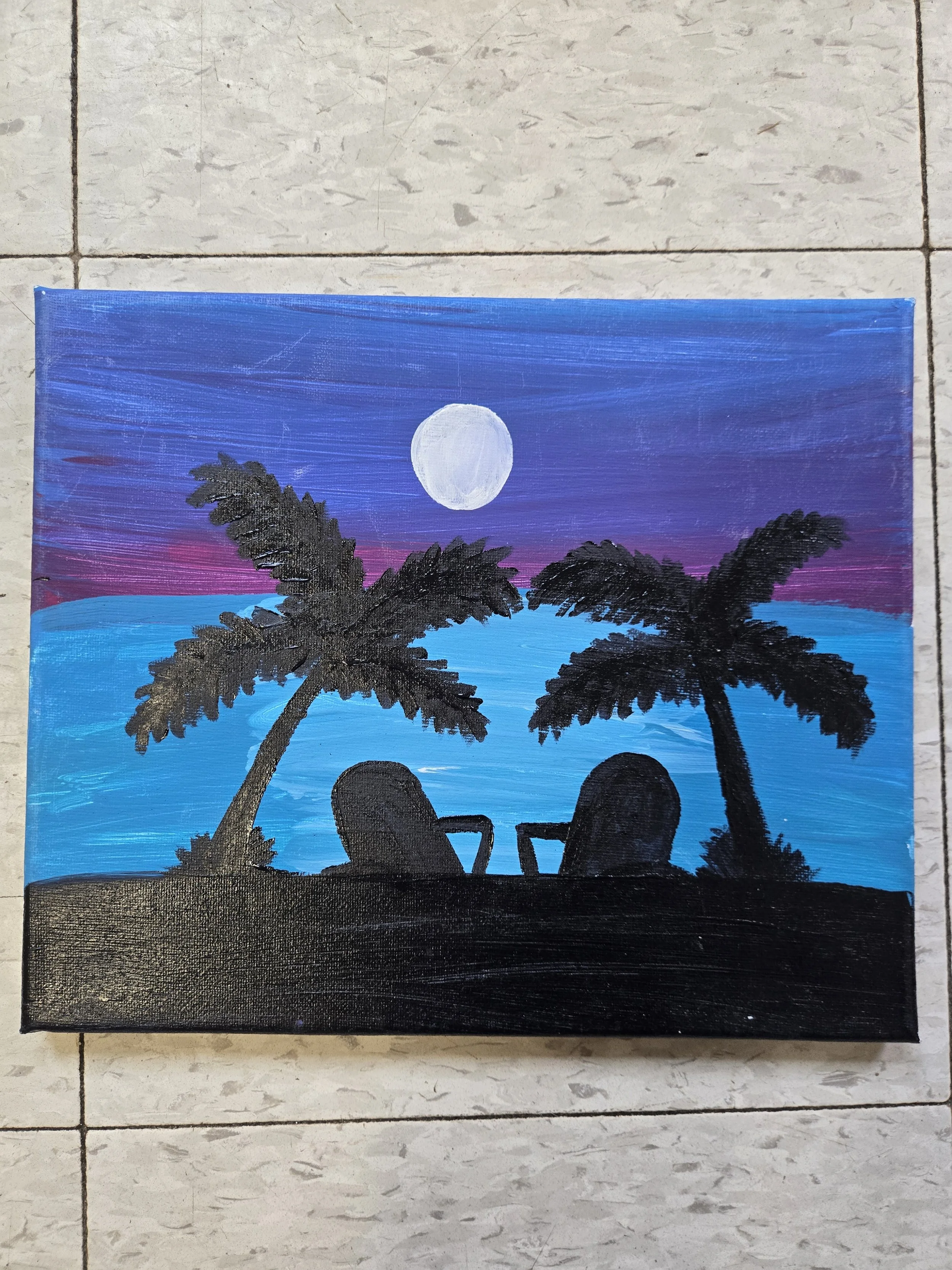 Ocean Side Medium Painting