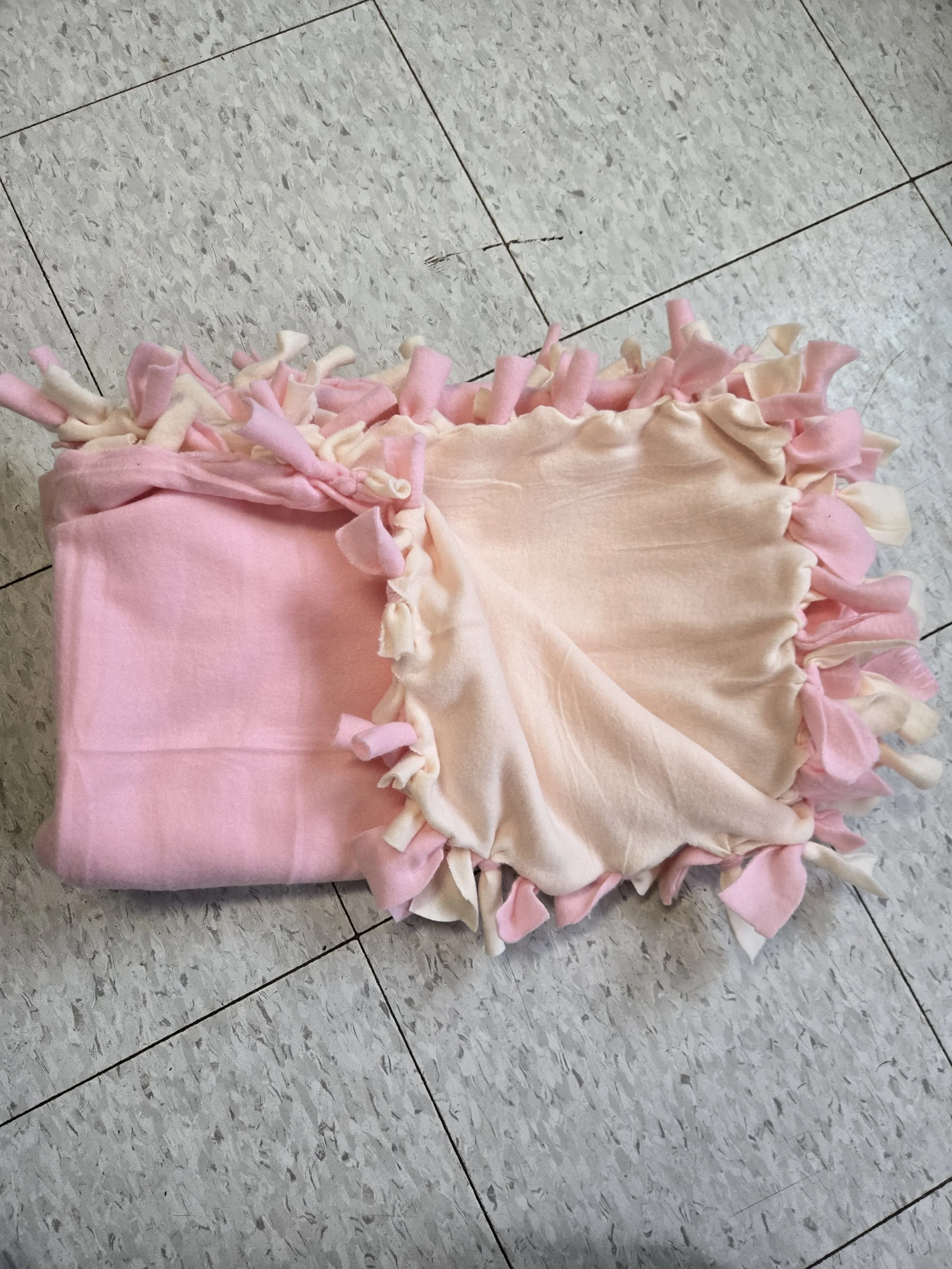 Pink Lemonade Tie Blanket