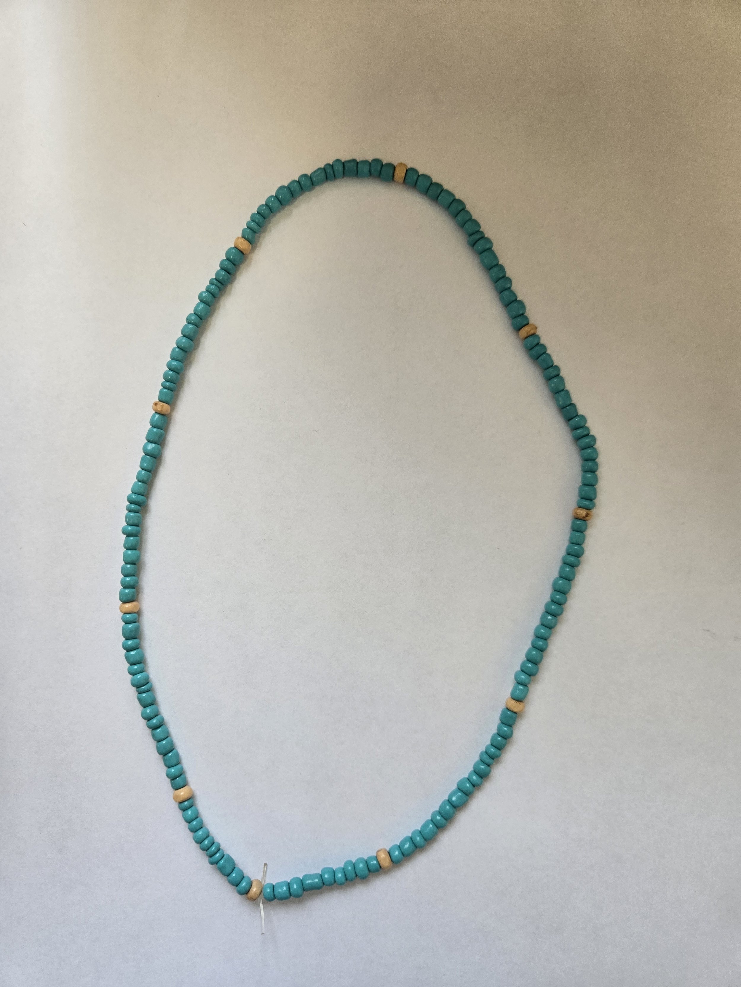 Teal Beaded Necklace