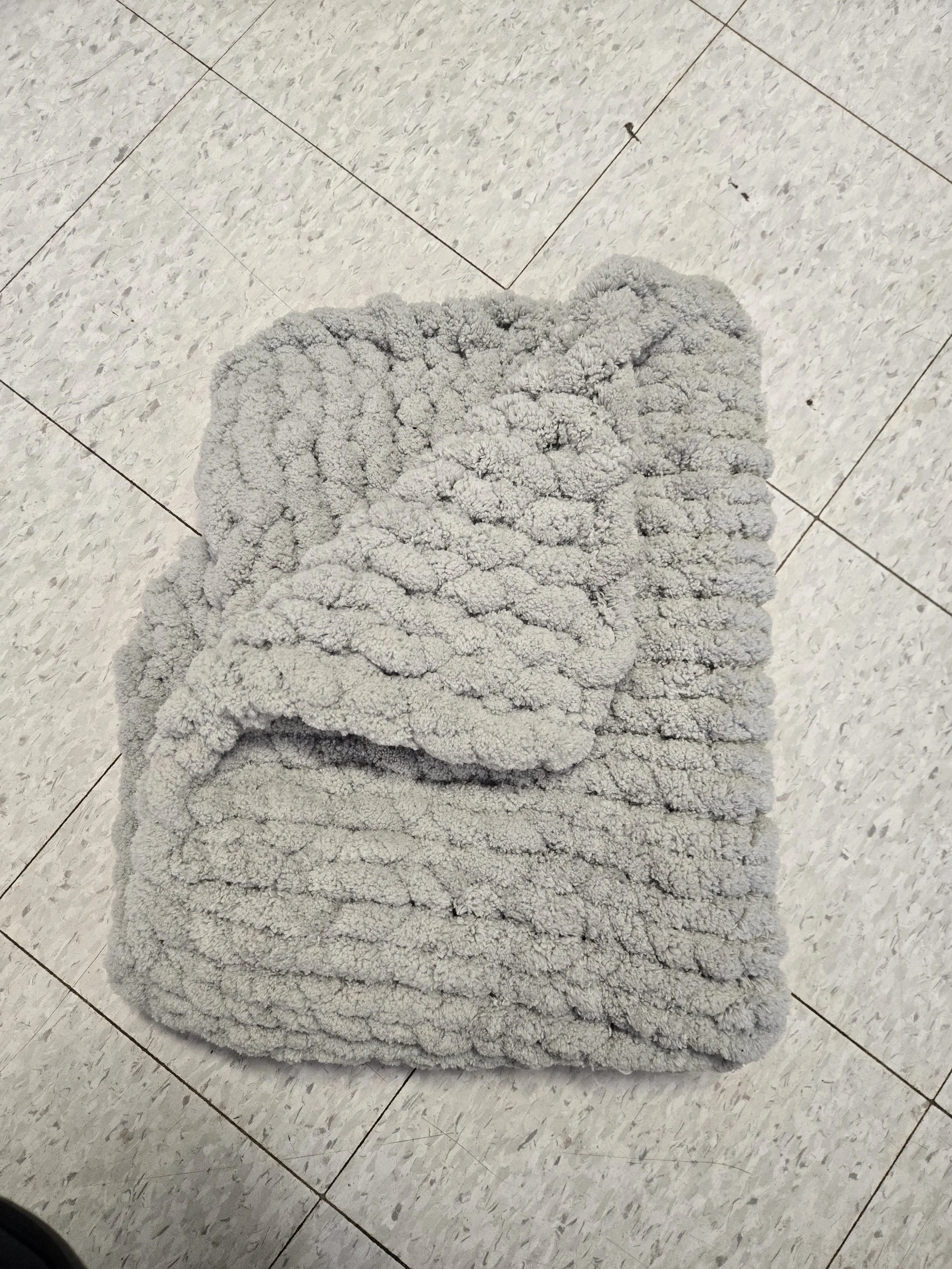 Green Chunky Blanket