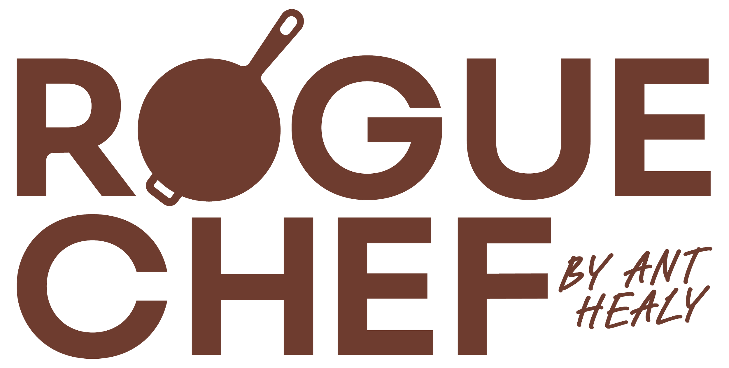 Rogue Chef by Ant Healy logo – modern outdoor cooking and off-grid culinary brand.