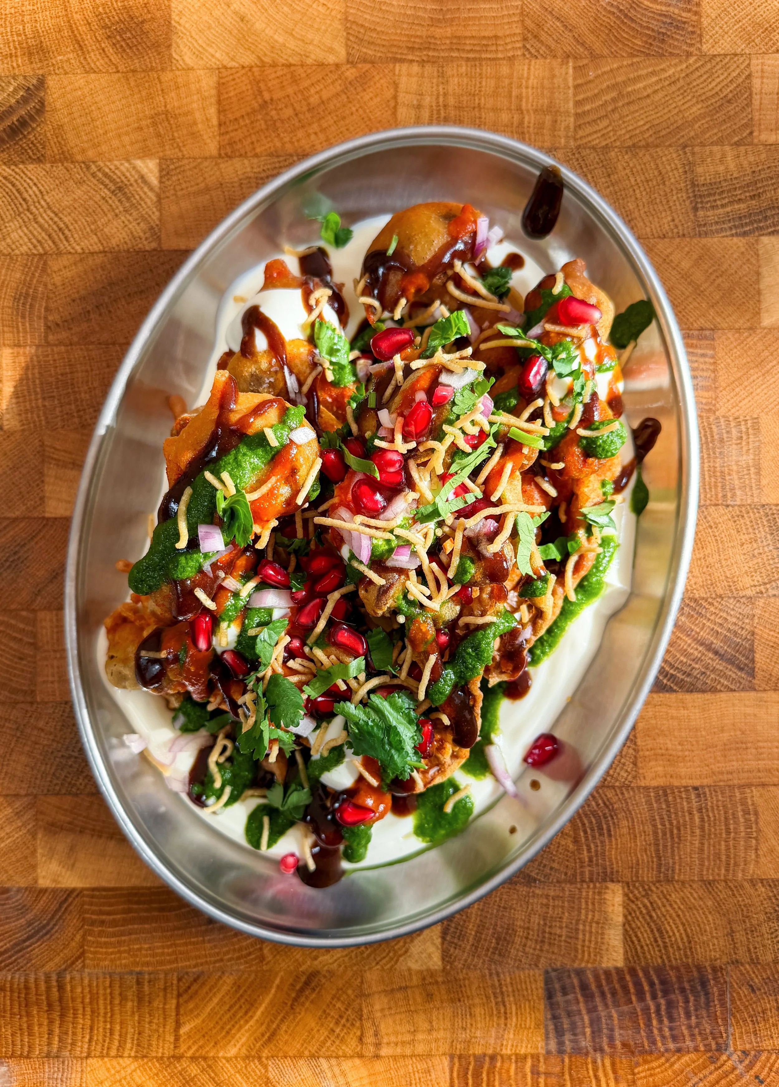 Crispy Mushroom Chaat