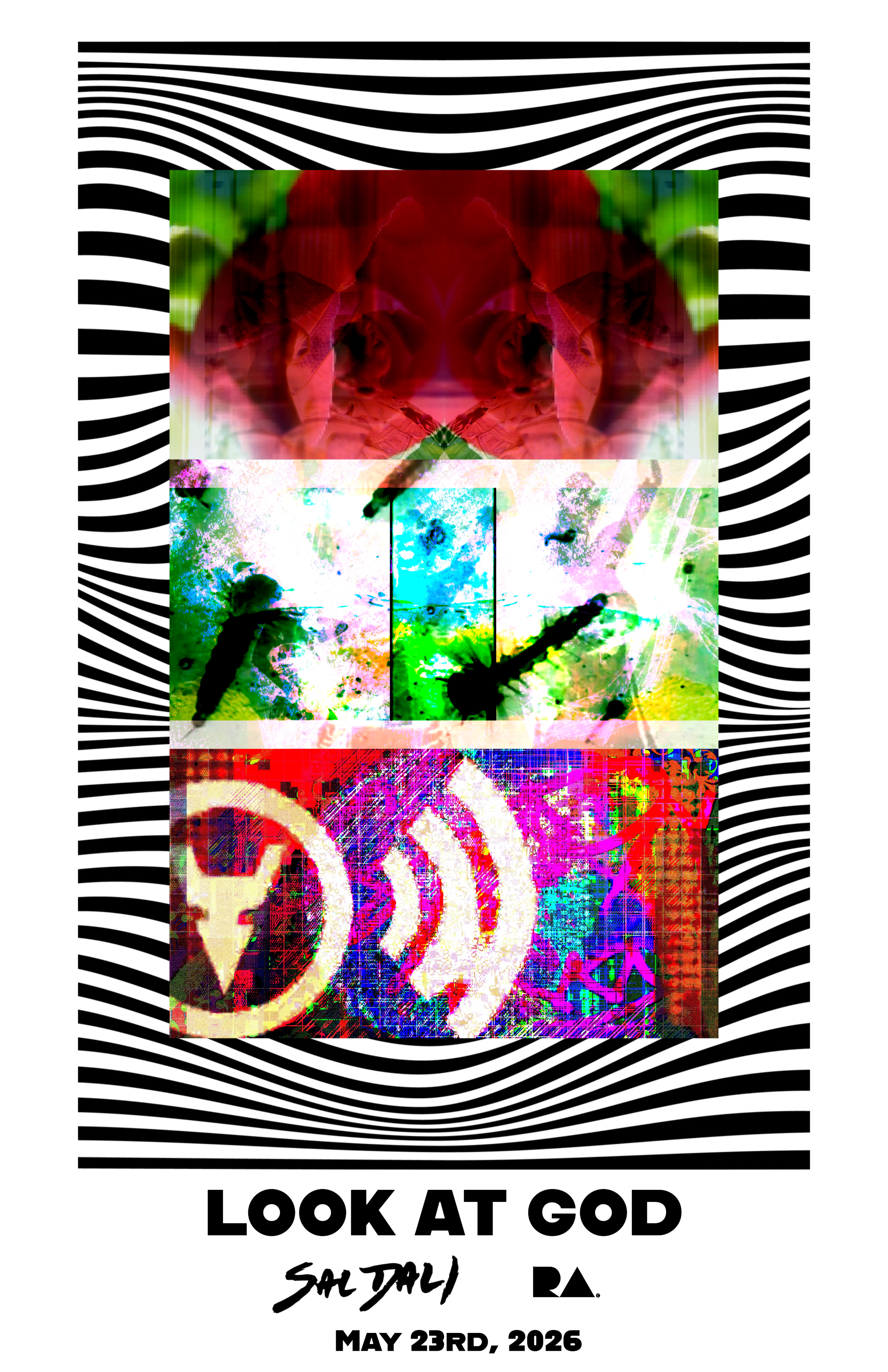 LOOK AT GOD Print by Sal Dali & RA