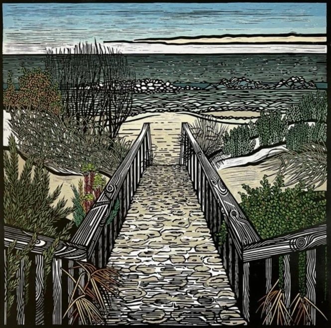  Coastal Morning    60cm x60cm 