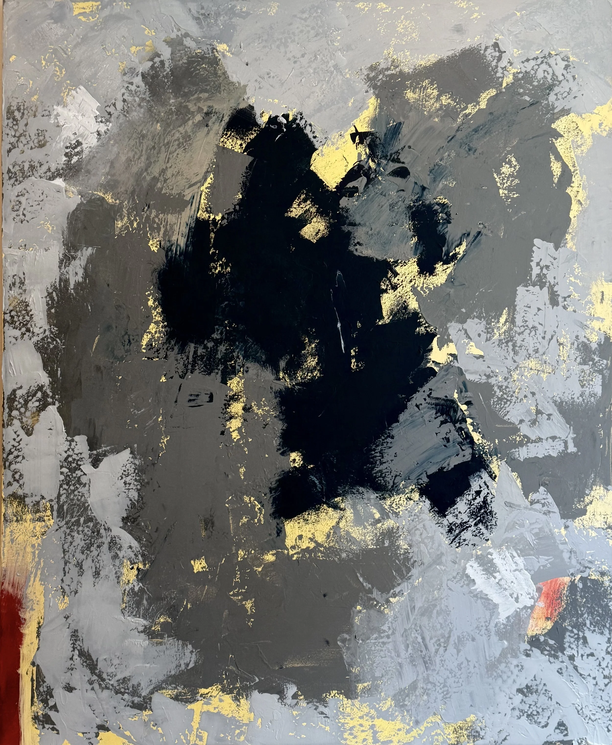 TITLE FIGHT                                                   ACRYLIC ON CANVAS
68" X 56"