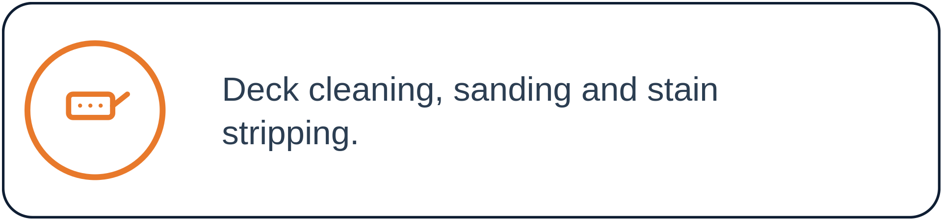 Illustration of a deck cleaning, sanding, and stain stripping process.