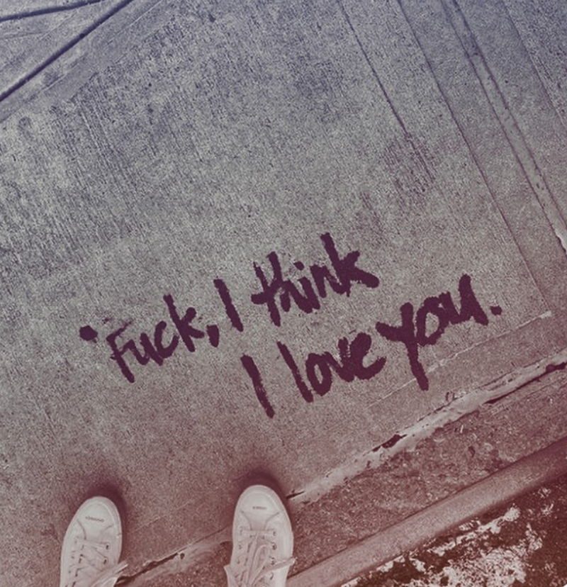 I think I love you - street art