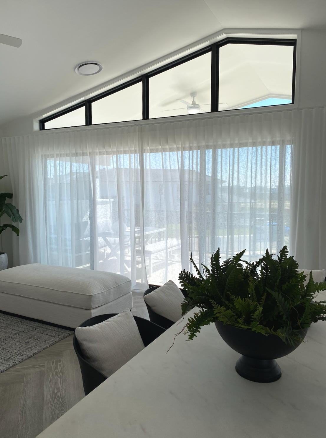 Custom s-fold curtains Sunshine Coast