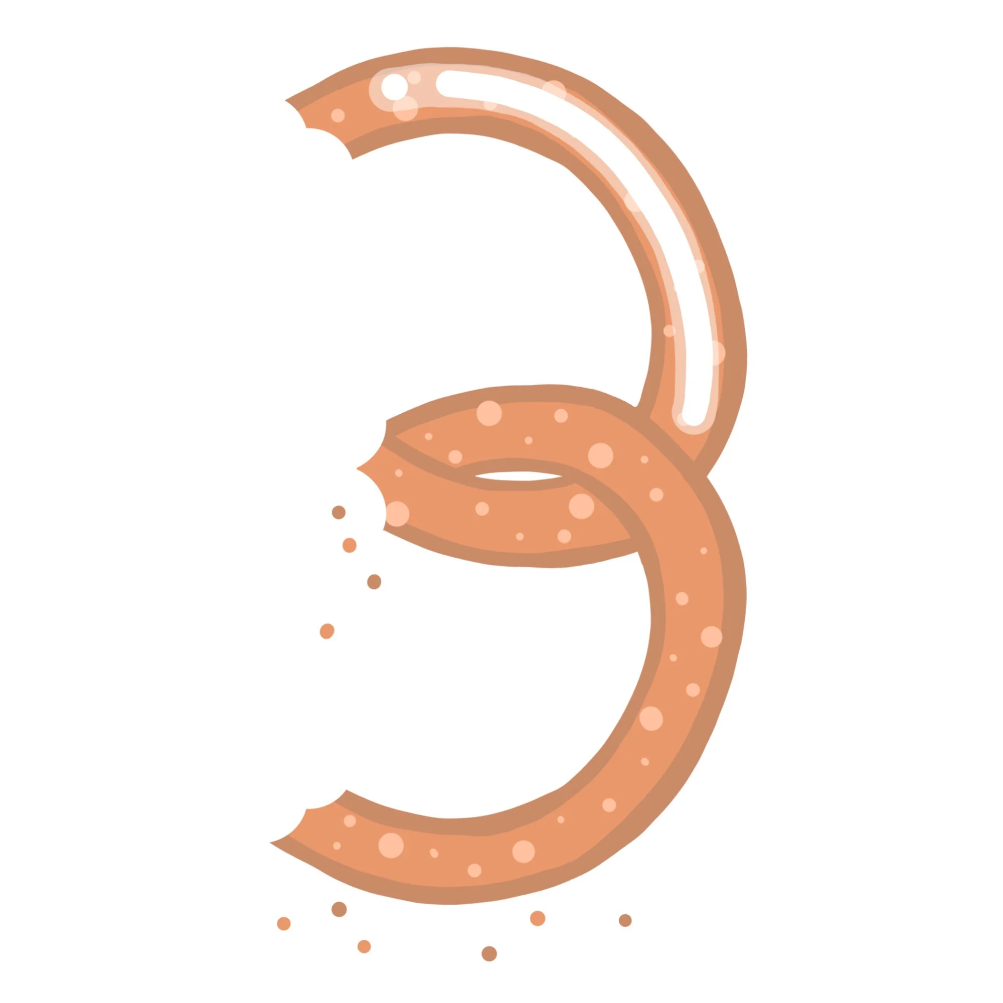 Illustration of a human colon showing the path from the rectum to the ascending colon.