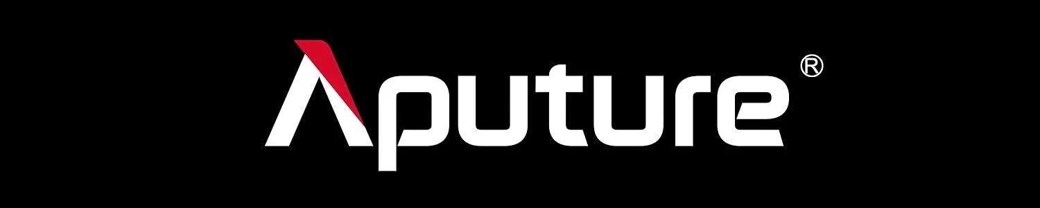 The logo of Aputure, a company that designs lighting equipment.