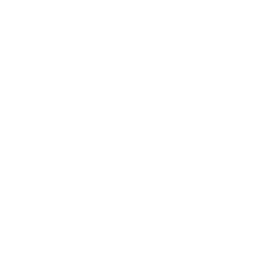 Black and white icon of an internet server or data center with a person at the center, surrounded by digital elements.