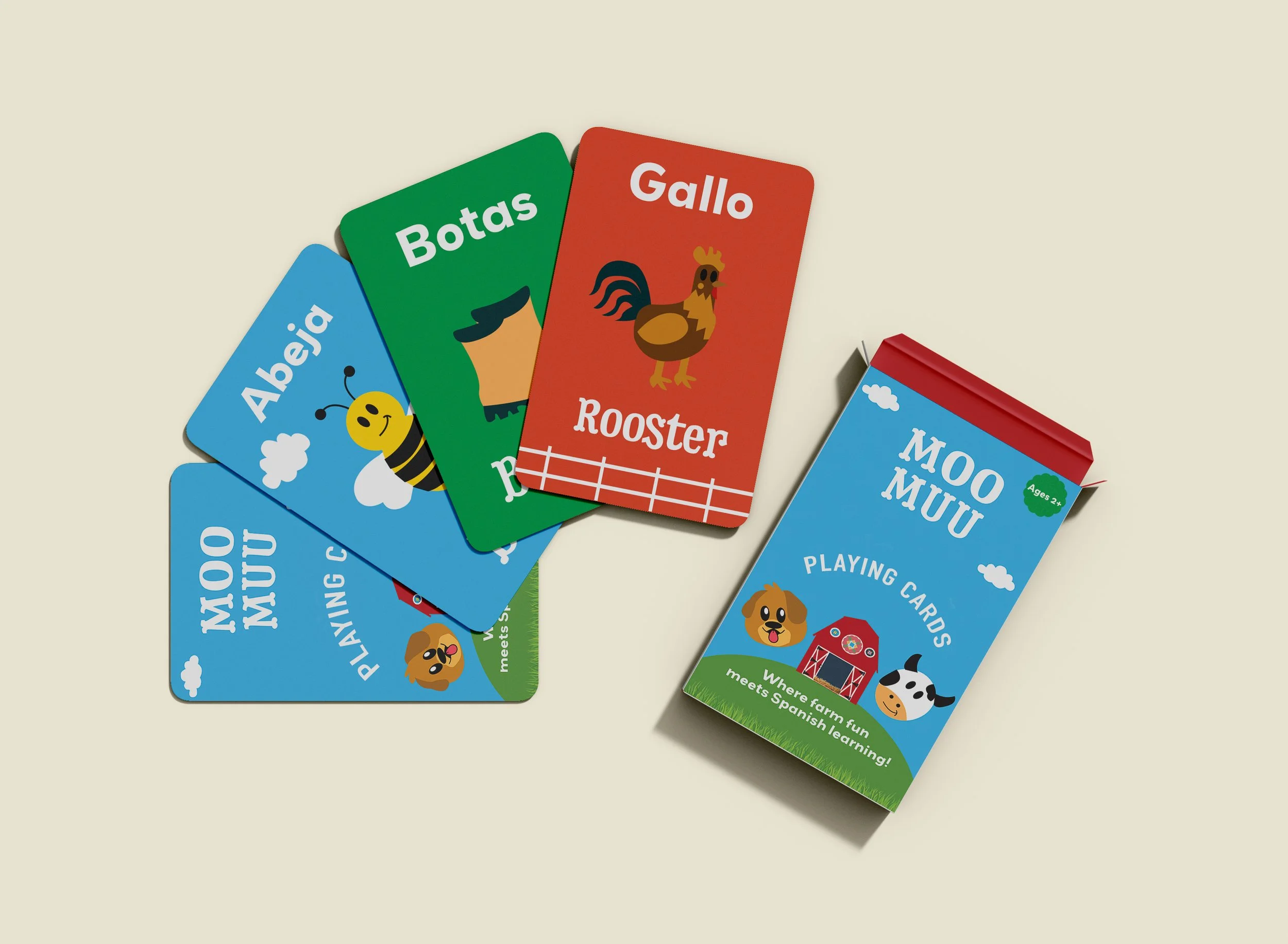 Playing cards were another deliverable that parents and kids can play together 