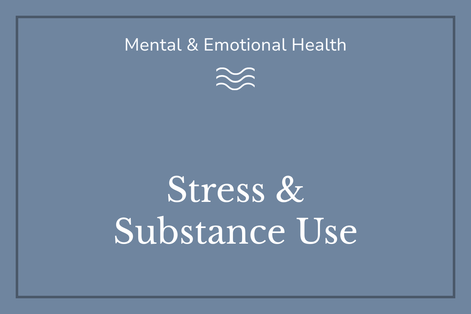 When Stress and Substance Use Collide