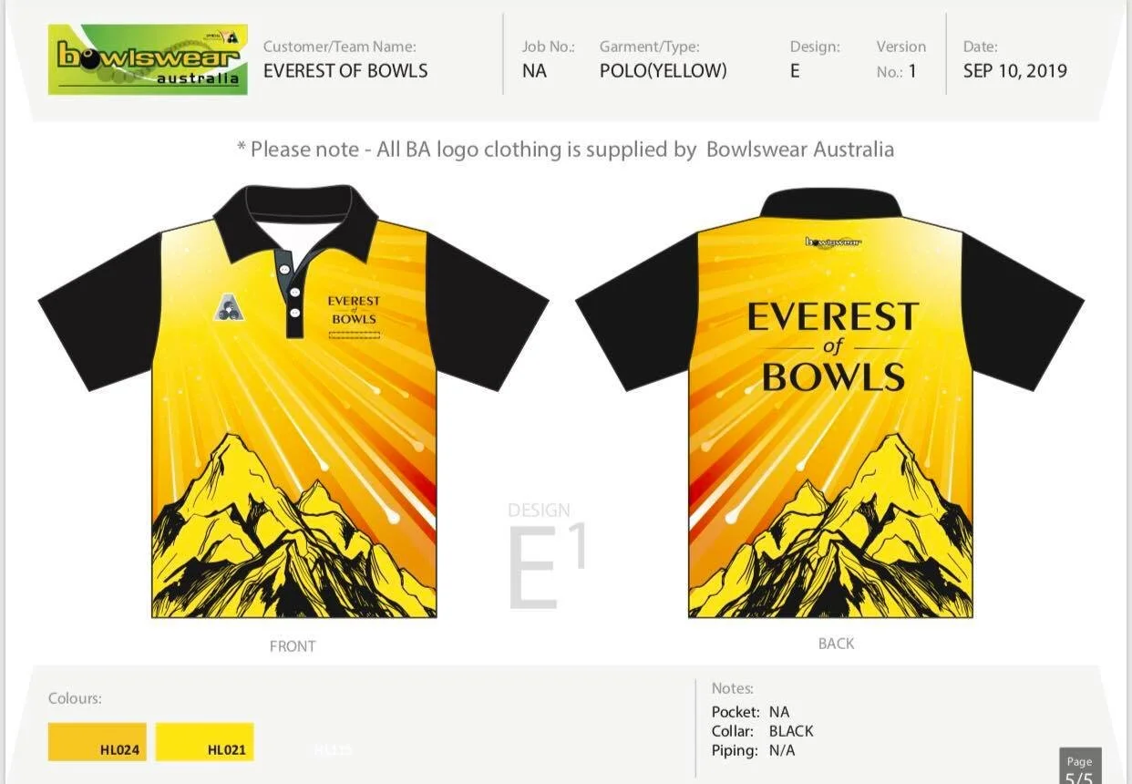 Everest Playing Shirt - Yellow