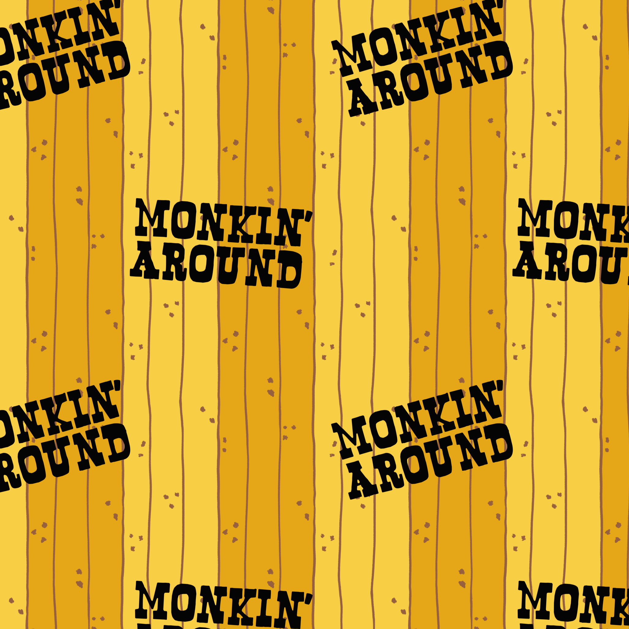 Monkin' around - yellow
